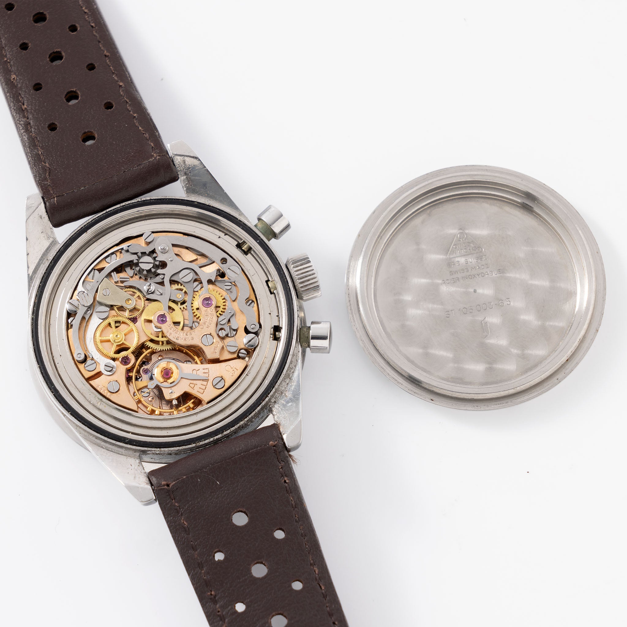 Omega Speedmaster 105.003 Ed White Tropical Zifferblatt