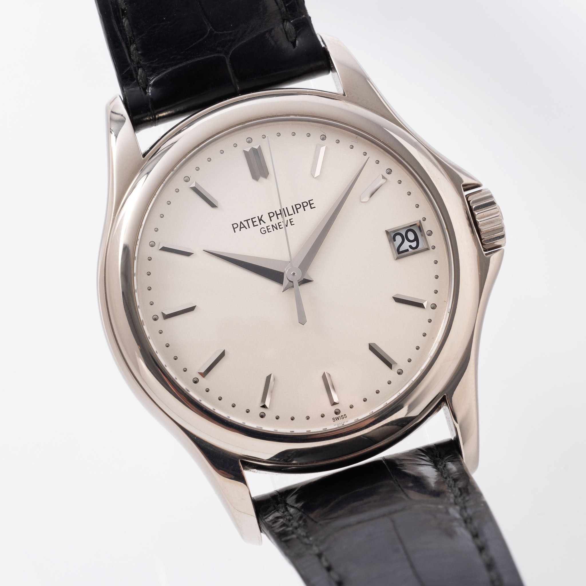 Patek Philippe Calatrava "Grand Taile" Weißgold mit Box und Papiere Ref 5127G
