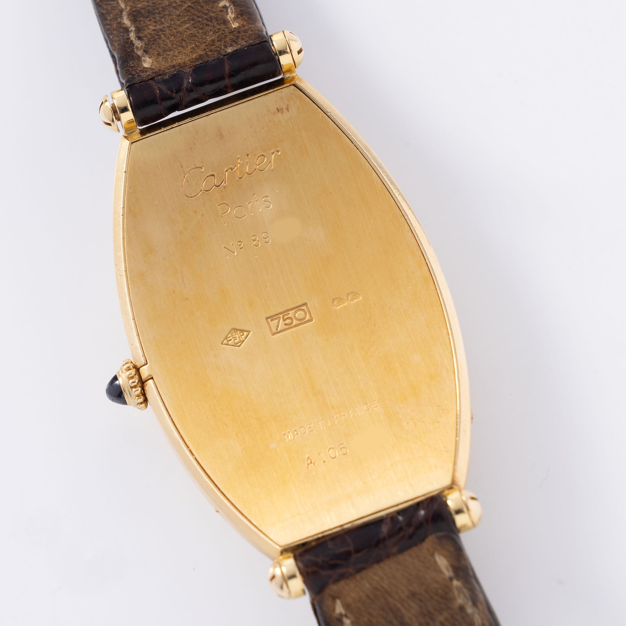 Cartier Paris Tonneau Jumbo 18 Karat Gelbgold