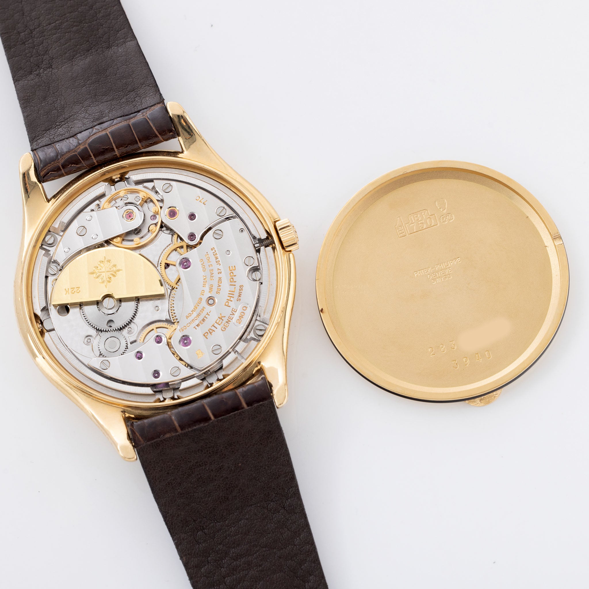 Patek Philippe ewiger Kalender 3940J seltene frühe zweite Serie mit Archivauszug und Patek-Service