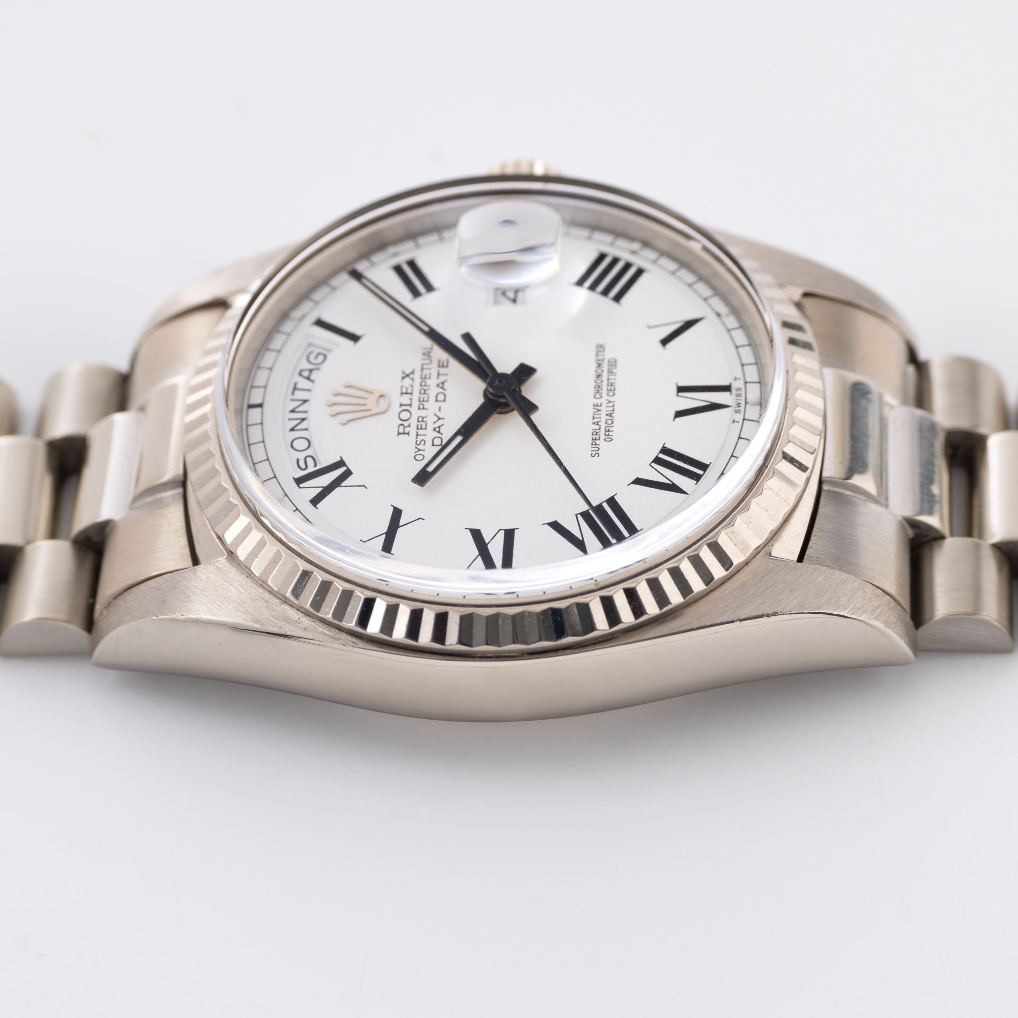 Rolex Day-Date 1803/9 Weißgold Buckley Zifferblatt