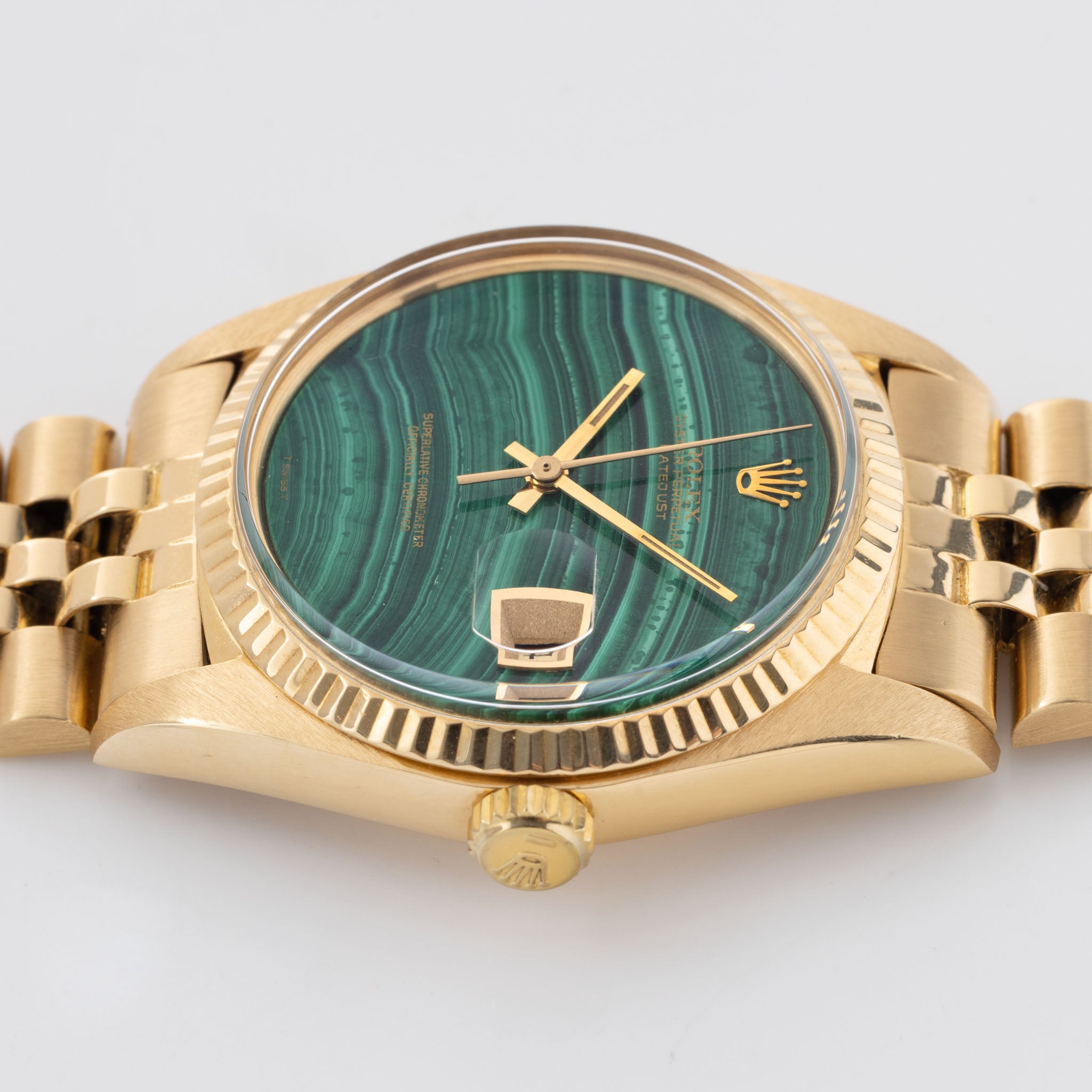 Rolex Datejust 1601/8 Malachit Stein-Zifferblatt