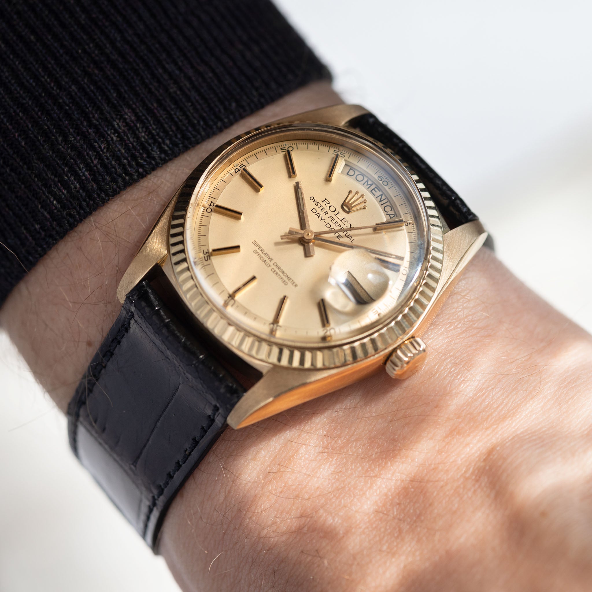 Rolex Day-Date 1803 18k Gelbgold mattes Champagner-Zifferblatt