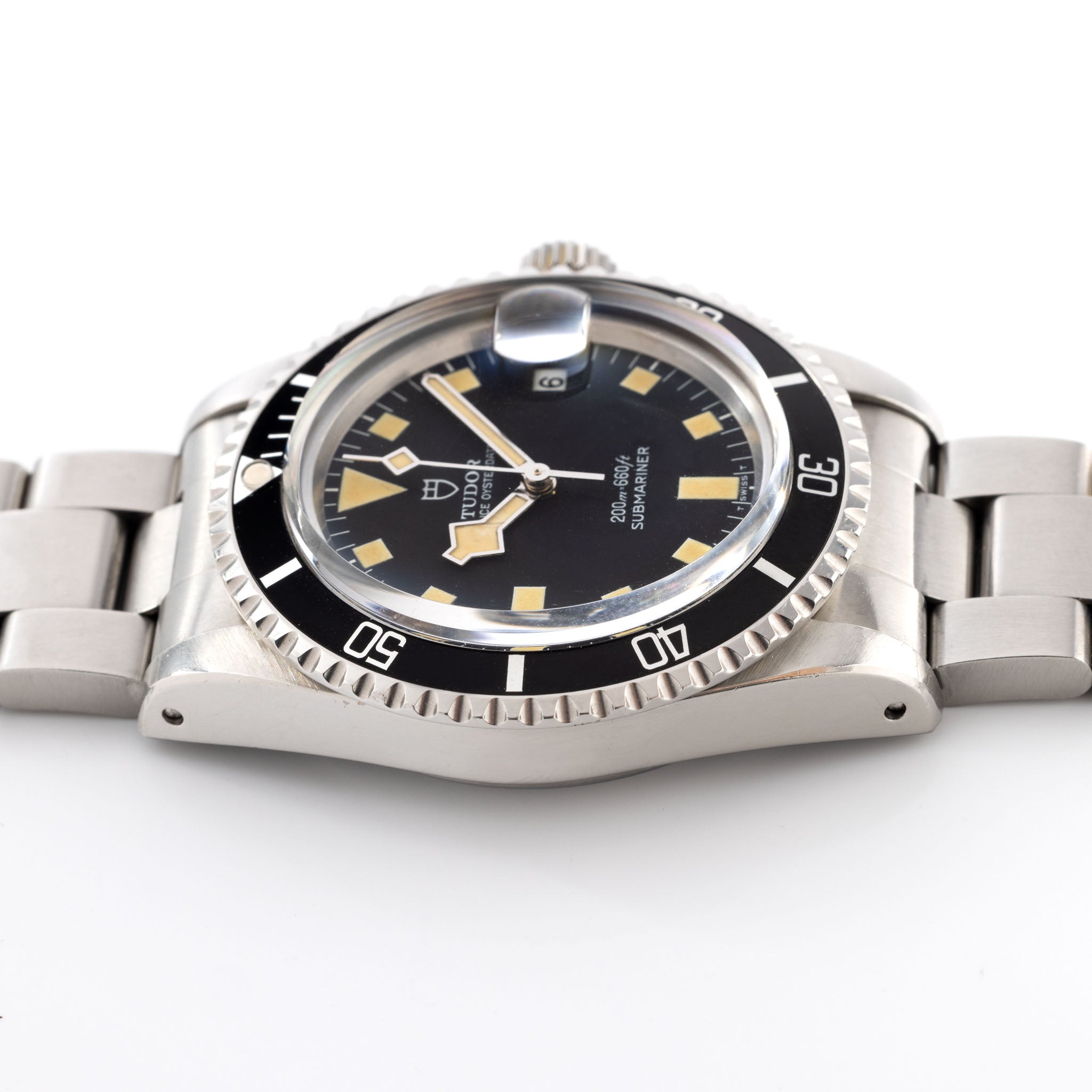 Tudor Snowflake Referenz 9411/0 Mit Schwarzem Zifferblatt