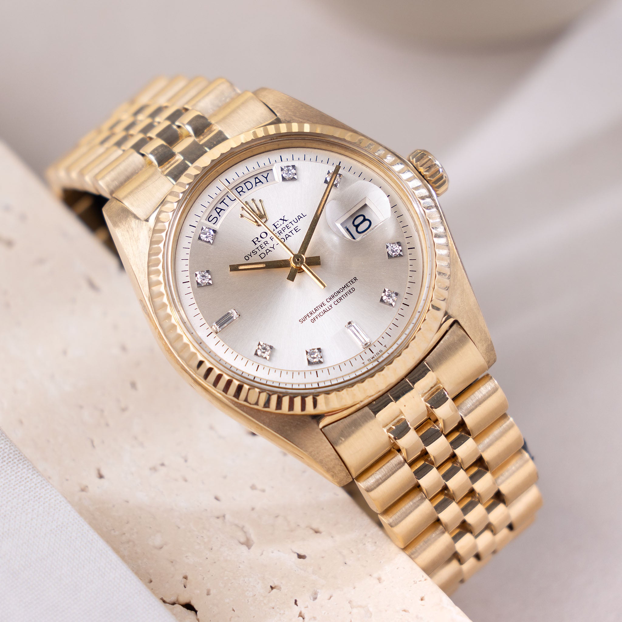 Rolex Day-Date 1803 mit Diamanten-Zifferblatt Im Auftrag von Aramco