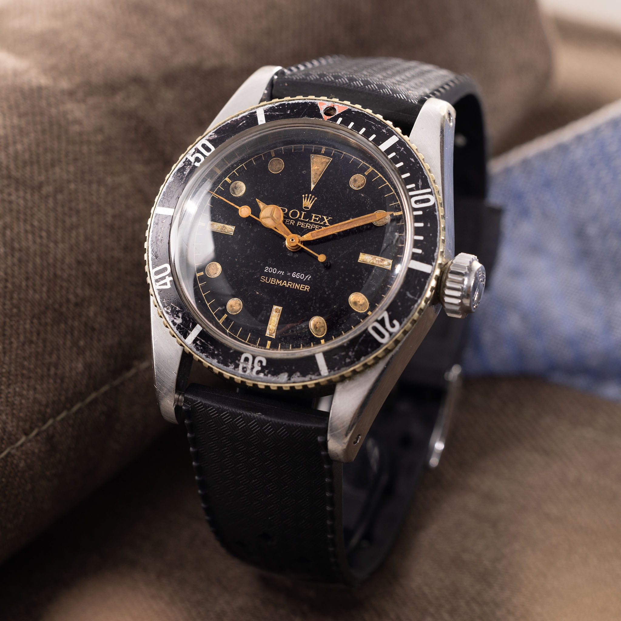 Rolex Submariner ref 6538 "Big Crown" Red Triangle Insert