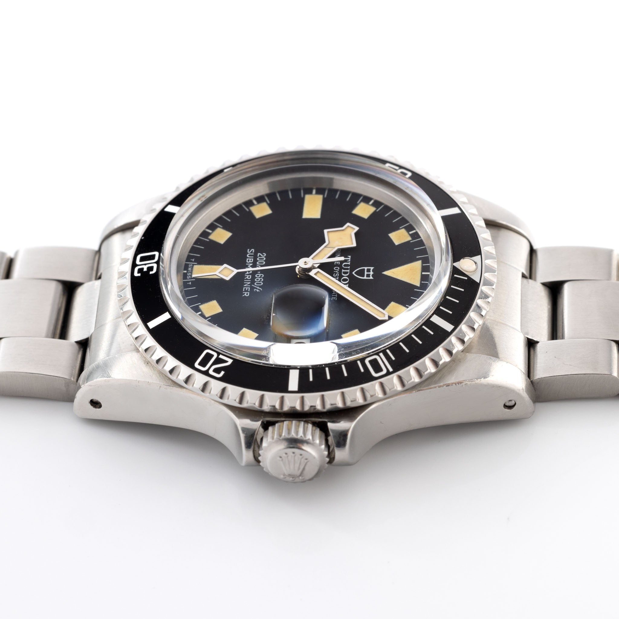 Tudor Snowflake Referenz 9411/0 Mit Schwarzem Zifferblatt