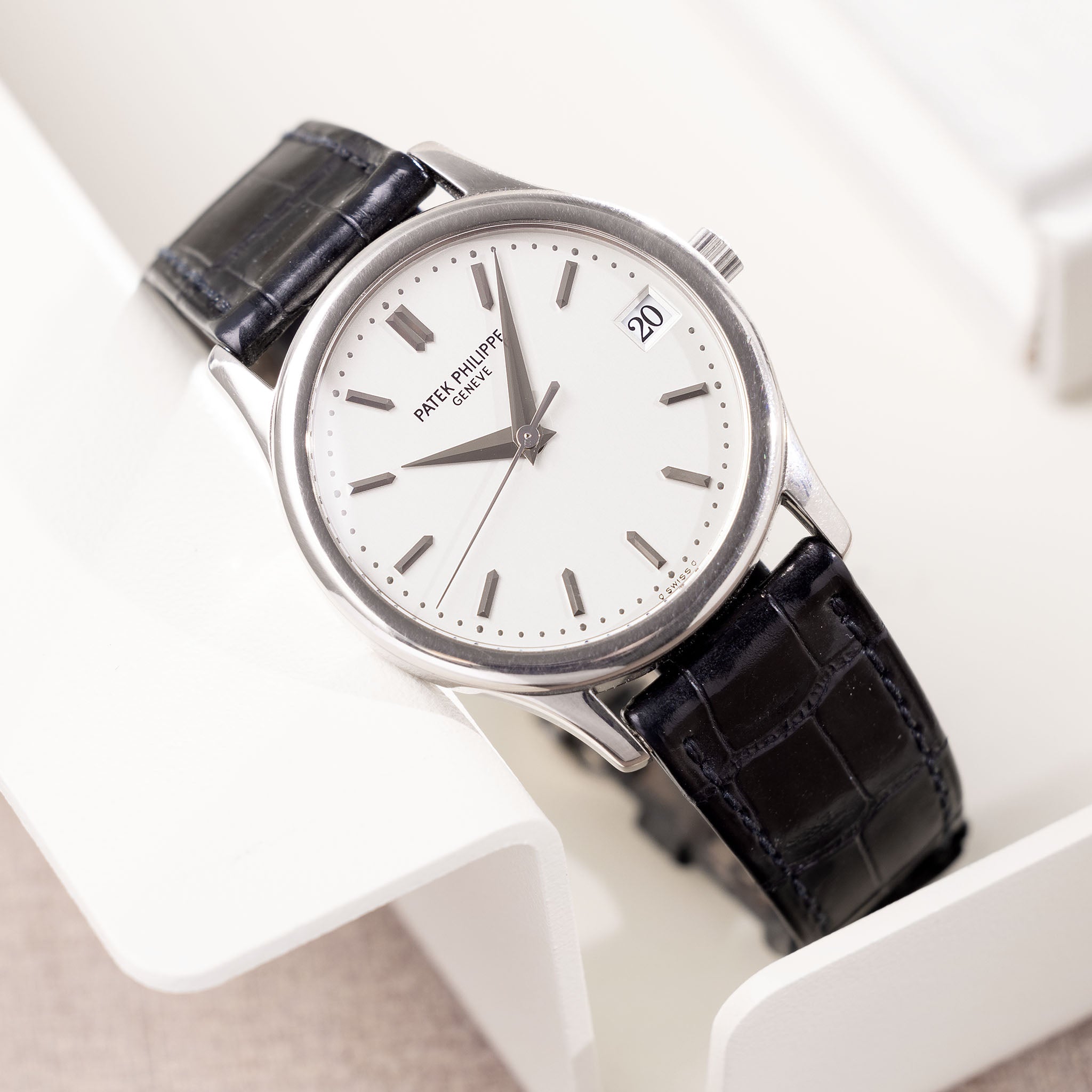 Patek Philippe Calatrava Referenz 3998G mit Box und Papiere