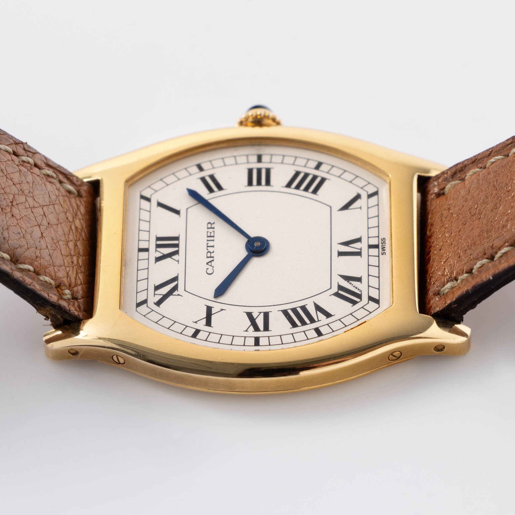 Cartier Tortue Ultra Thin mit Box und Papieren aus den 1980er