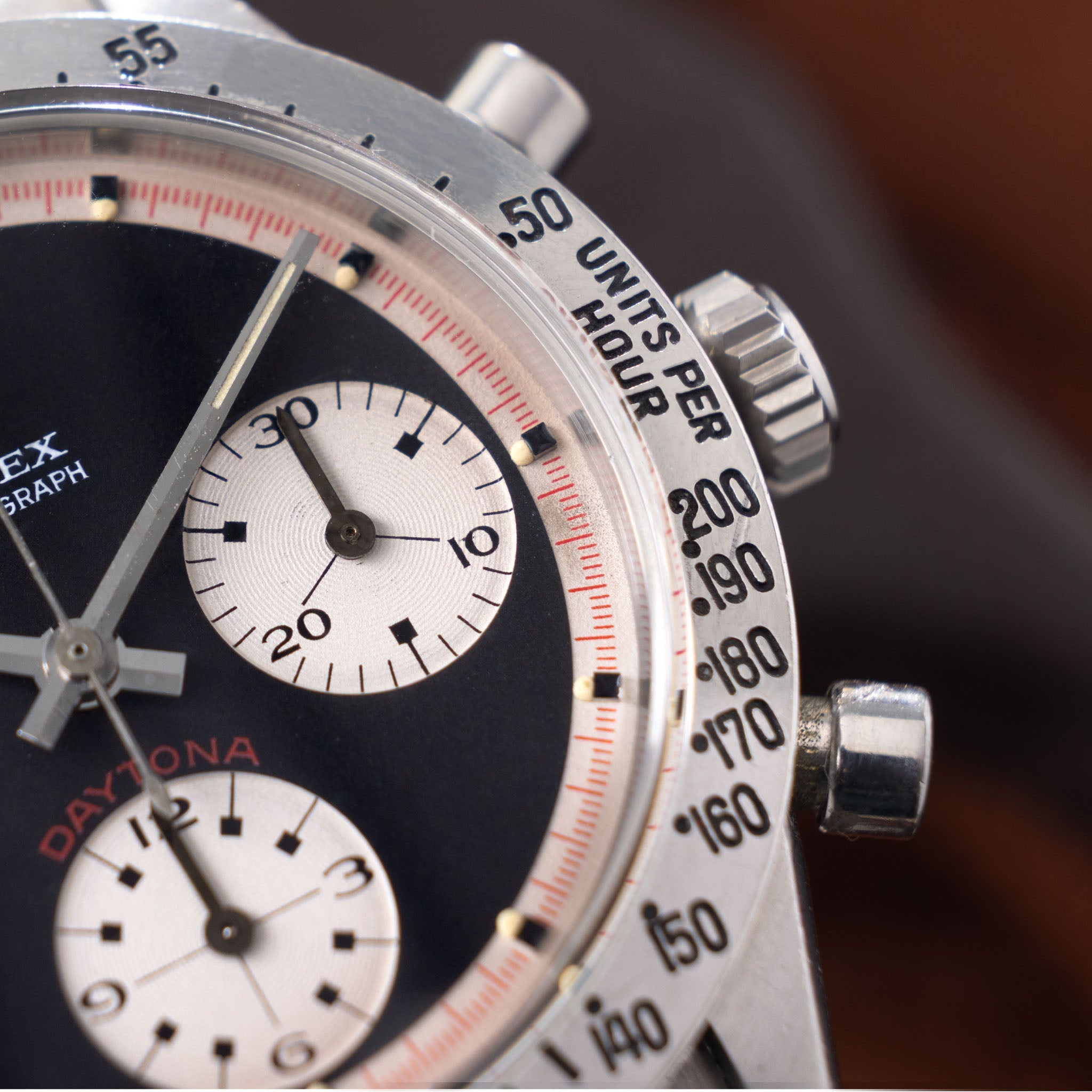 Rolex Cosmograph Daytona 6262 Black Tri-Color Exotic Dial dial with Rolex service paper