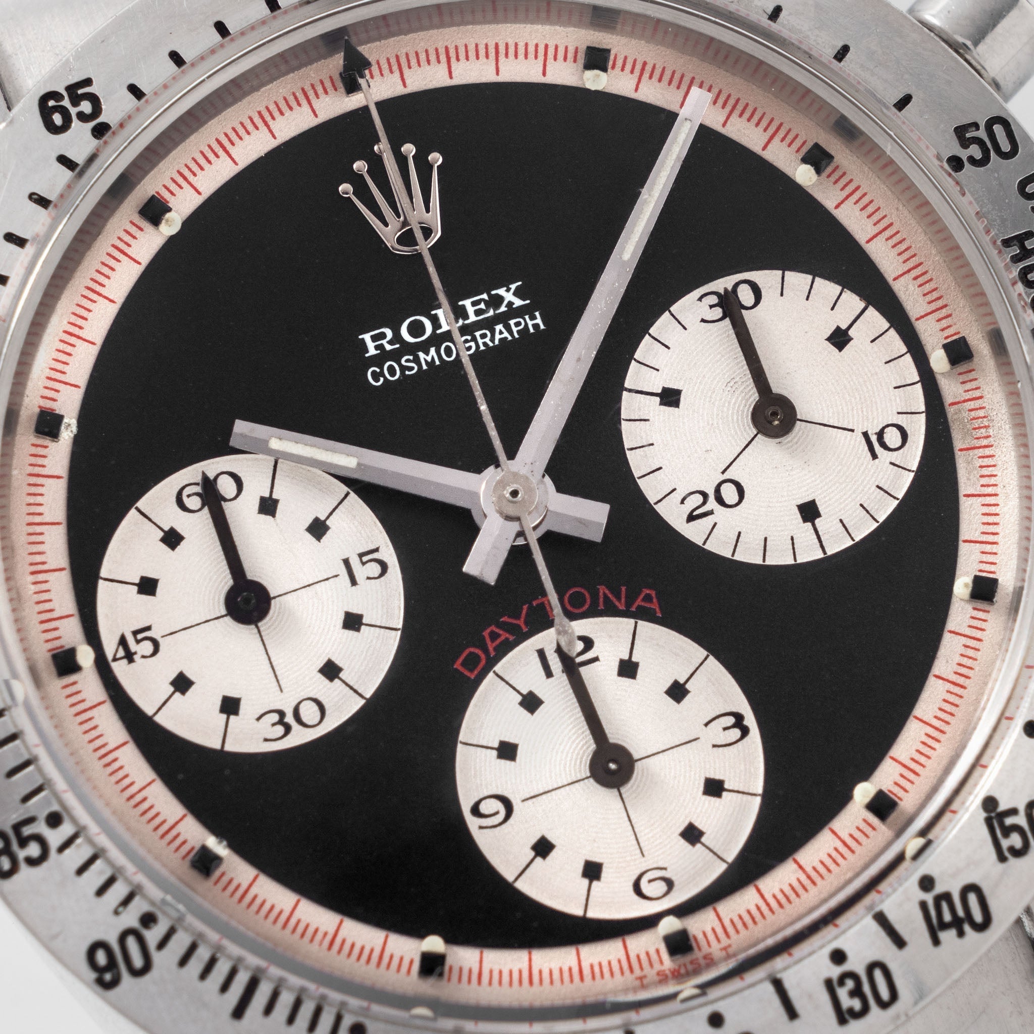 Rolex Cosmograph Daytona 6262 Black Tri-Color Exotic Dial dial with Rolex service paper