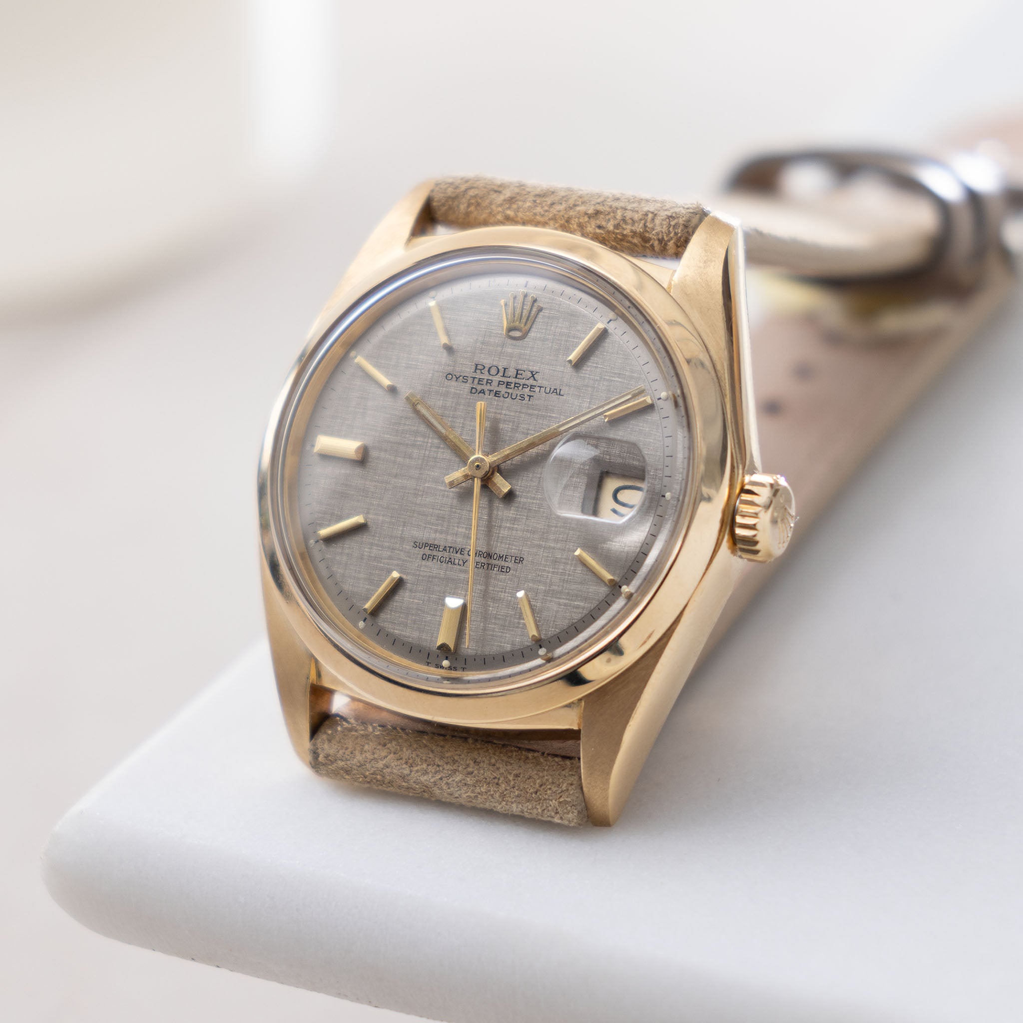 Rolex Datejust 1600/8 Linen Zifferblatt