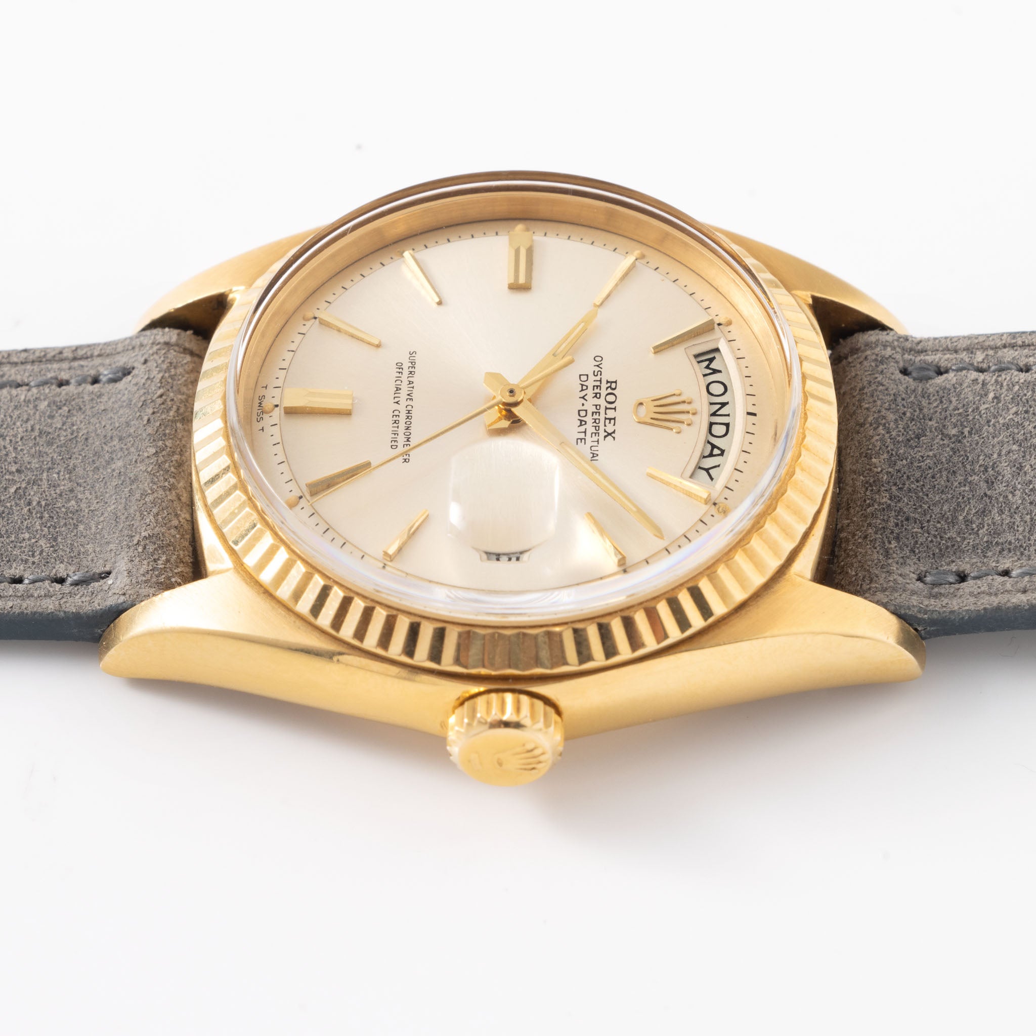 Rolex Day-Date 1803 Silbernes Zifferblatt Mit "Cigarette-Zeiger"