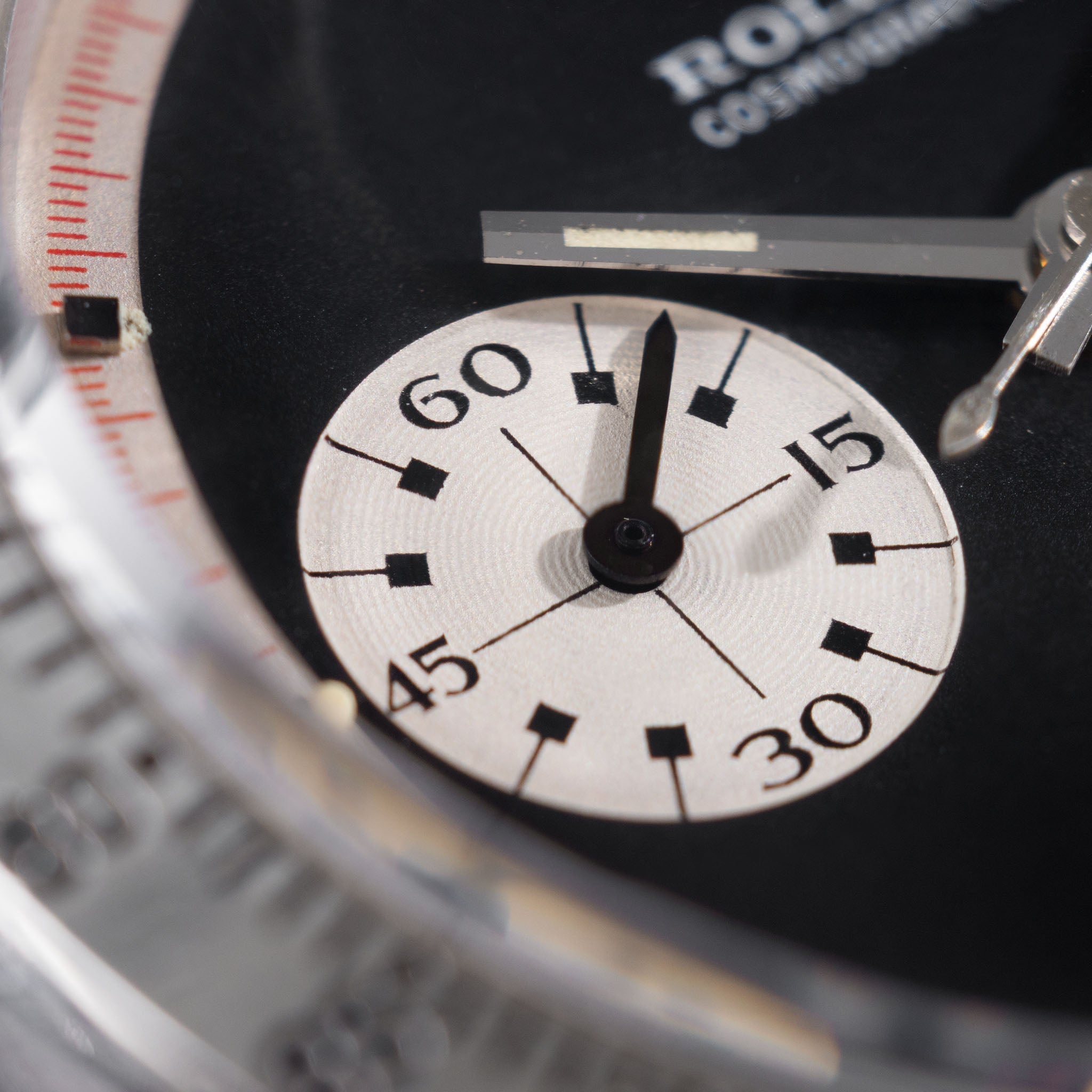 Rolex Cosmograph Daytona 6262 Black Tri-Color Exotic Dial dial with Rolex service paper