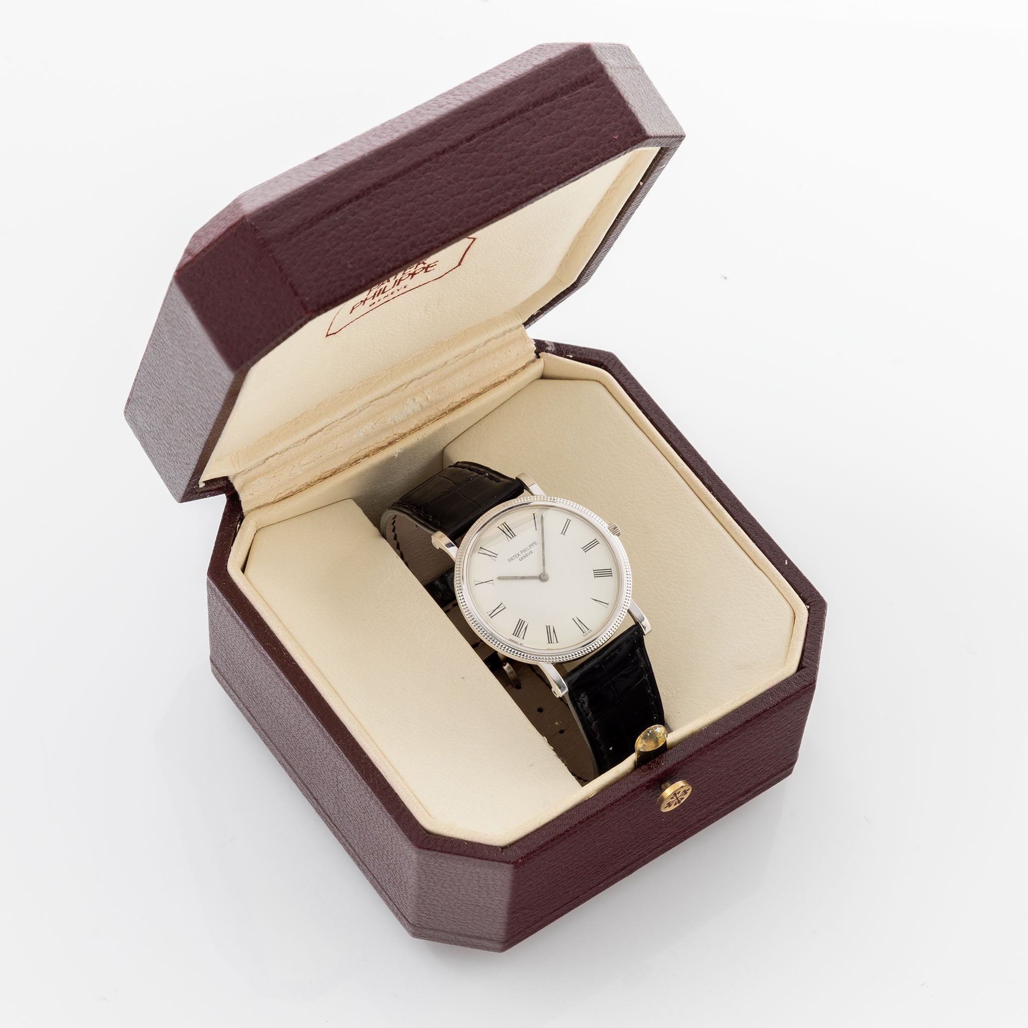Patek Philippe Calatrava ref 3520 Clous de Paris mit Box