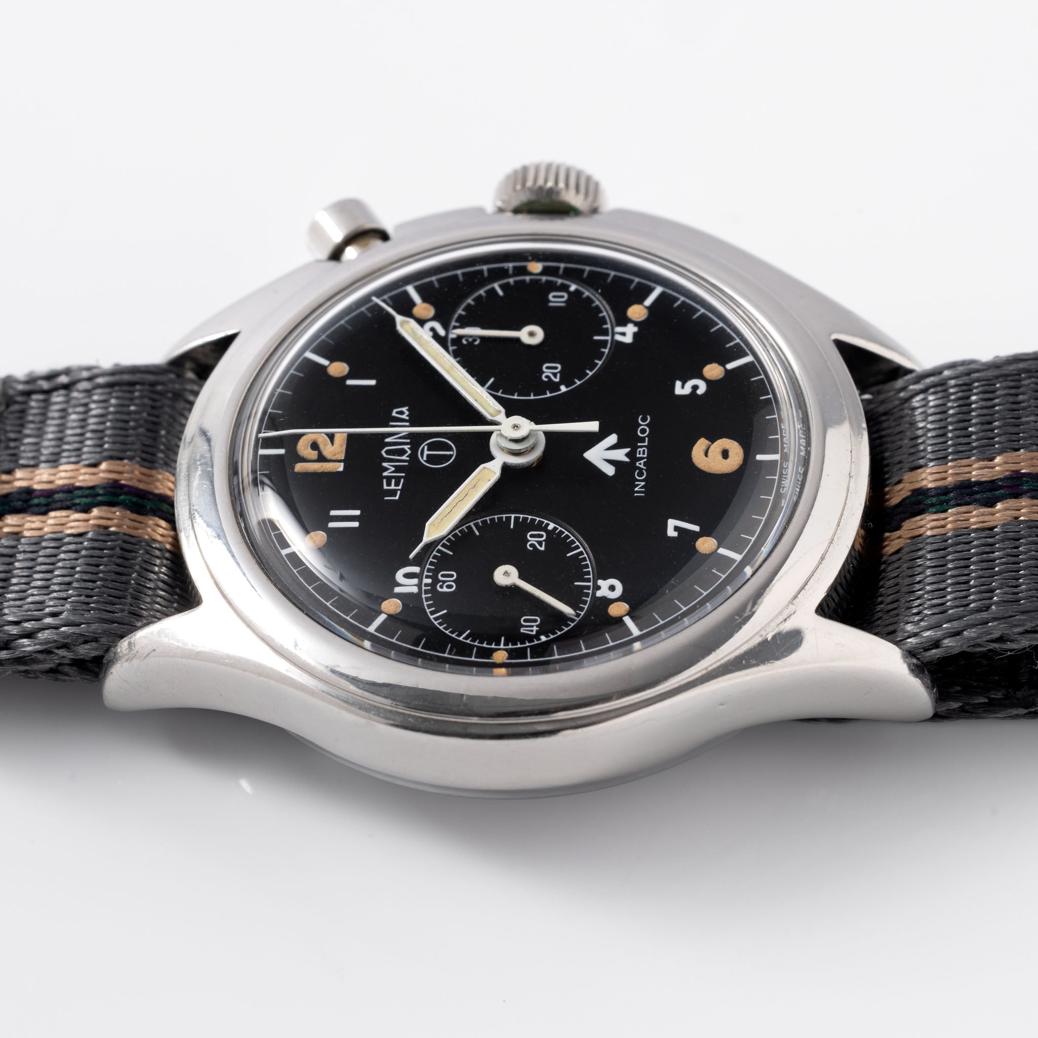 Lemania Monopusher Chronograph "British Armed Forces Issued"