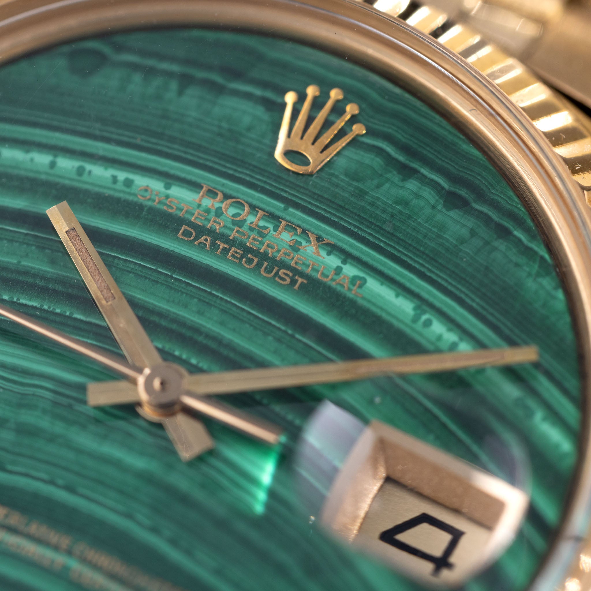 Rolex Datejust 1601/8 Malachit Stein-Zifferblatt