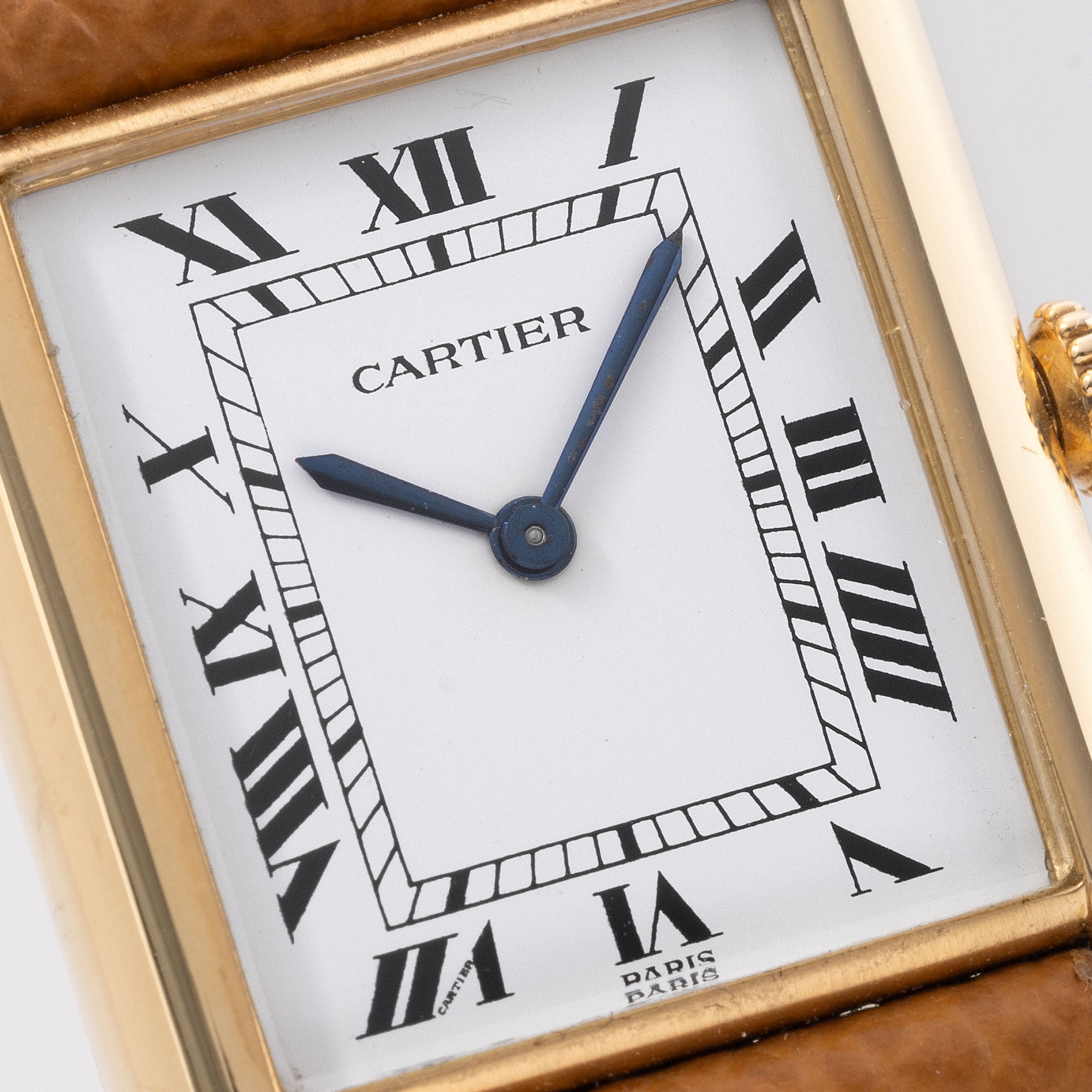 Cartier Tank Louis referenz 96019 18k Gelbgold extra flat