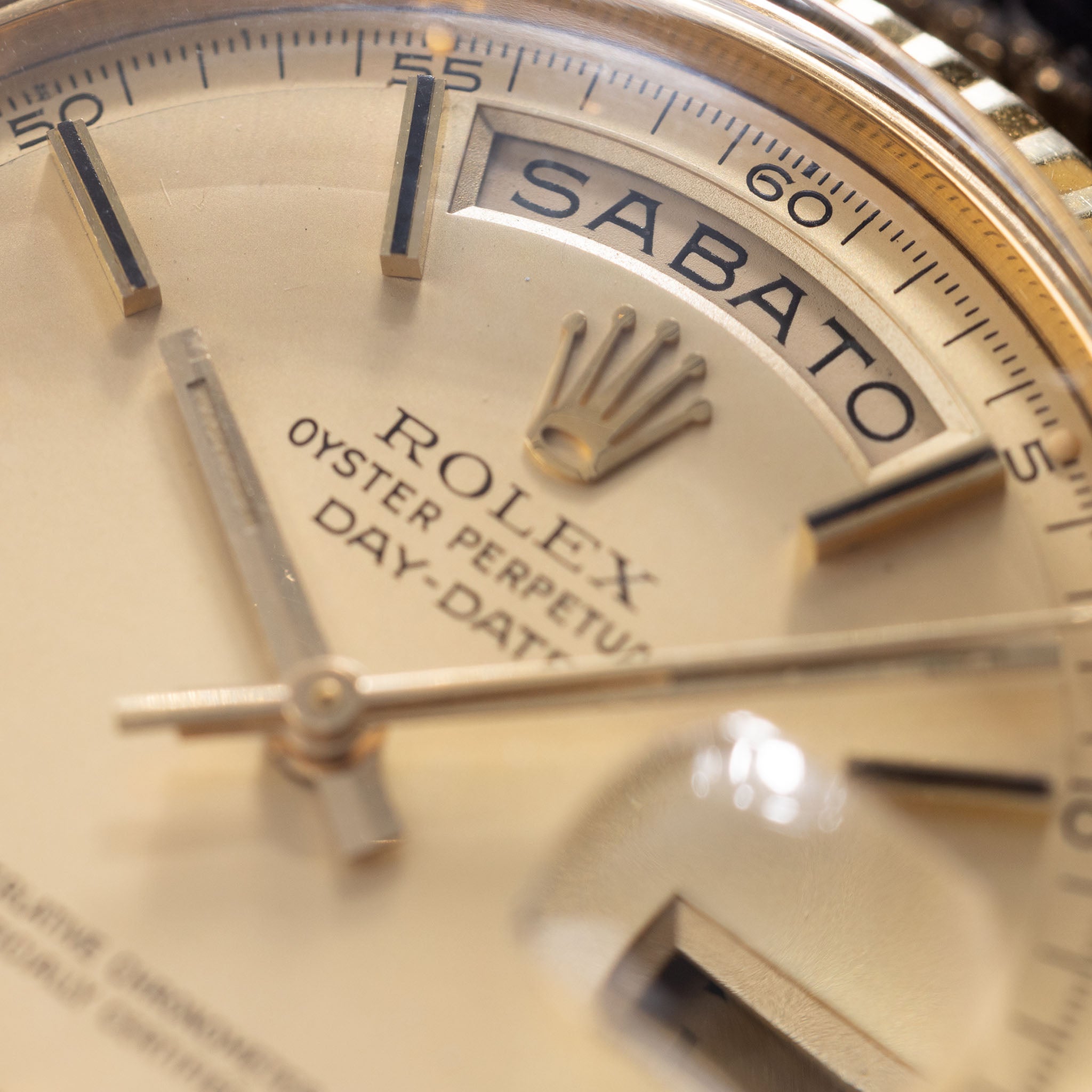 Rolex Day-Date 1803 18k Gelbgold mattes Champagner-Zifferblatt