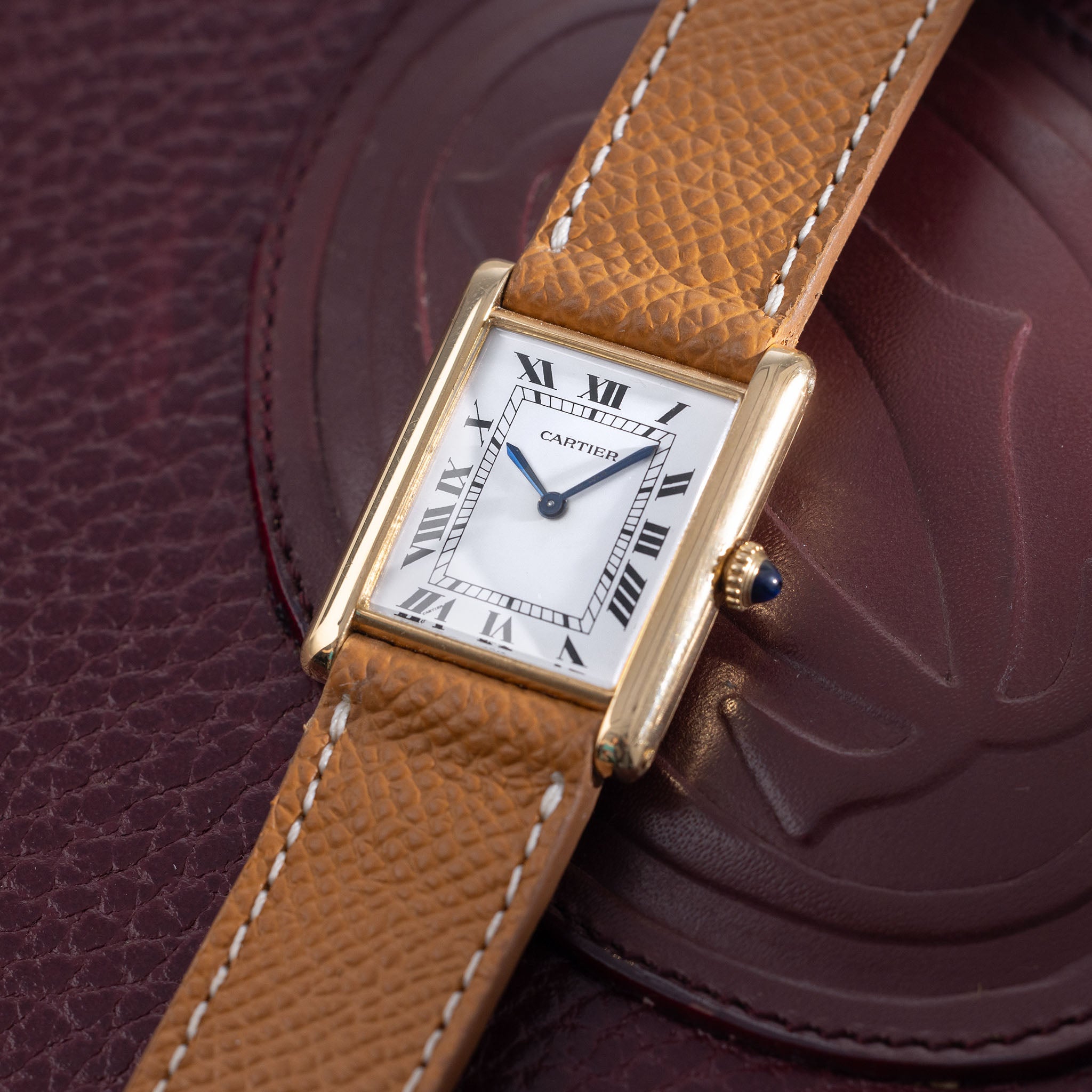 Cartier Tank Louis referenz 96019 18k Gelbgold extra flat