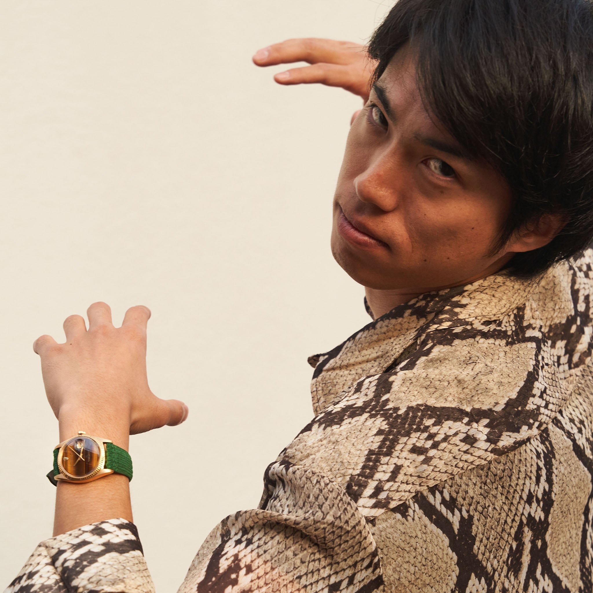 Ziggy Green Suede Leather Watch Strap