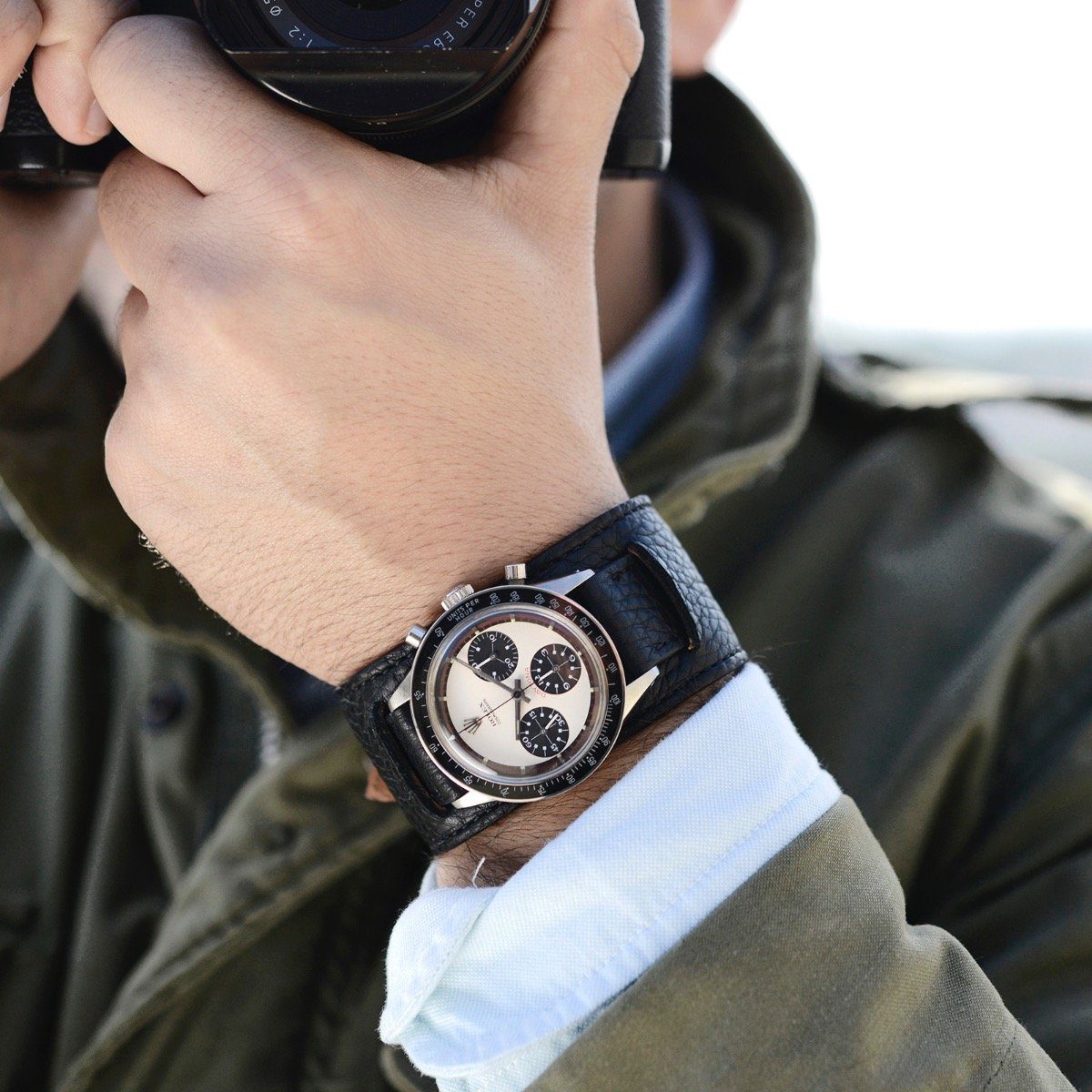 Newman Raven Leder Uhrenarmband
