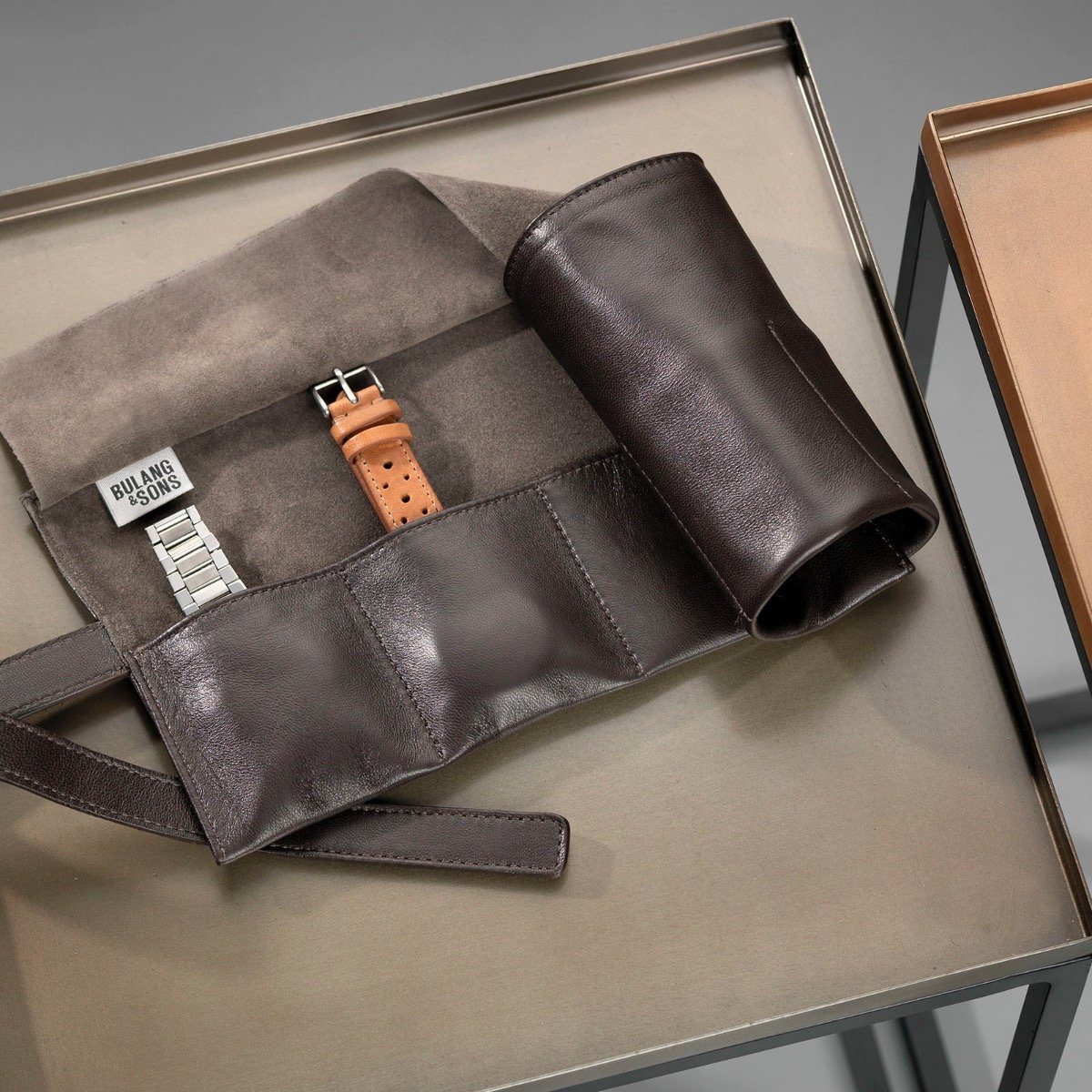 Classy Leder Uhrenrolle Seal