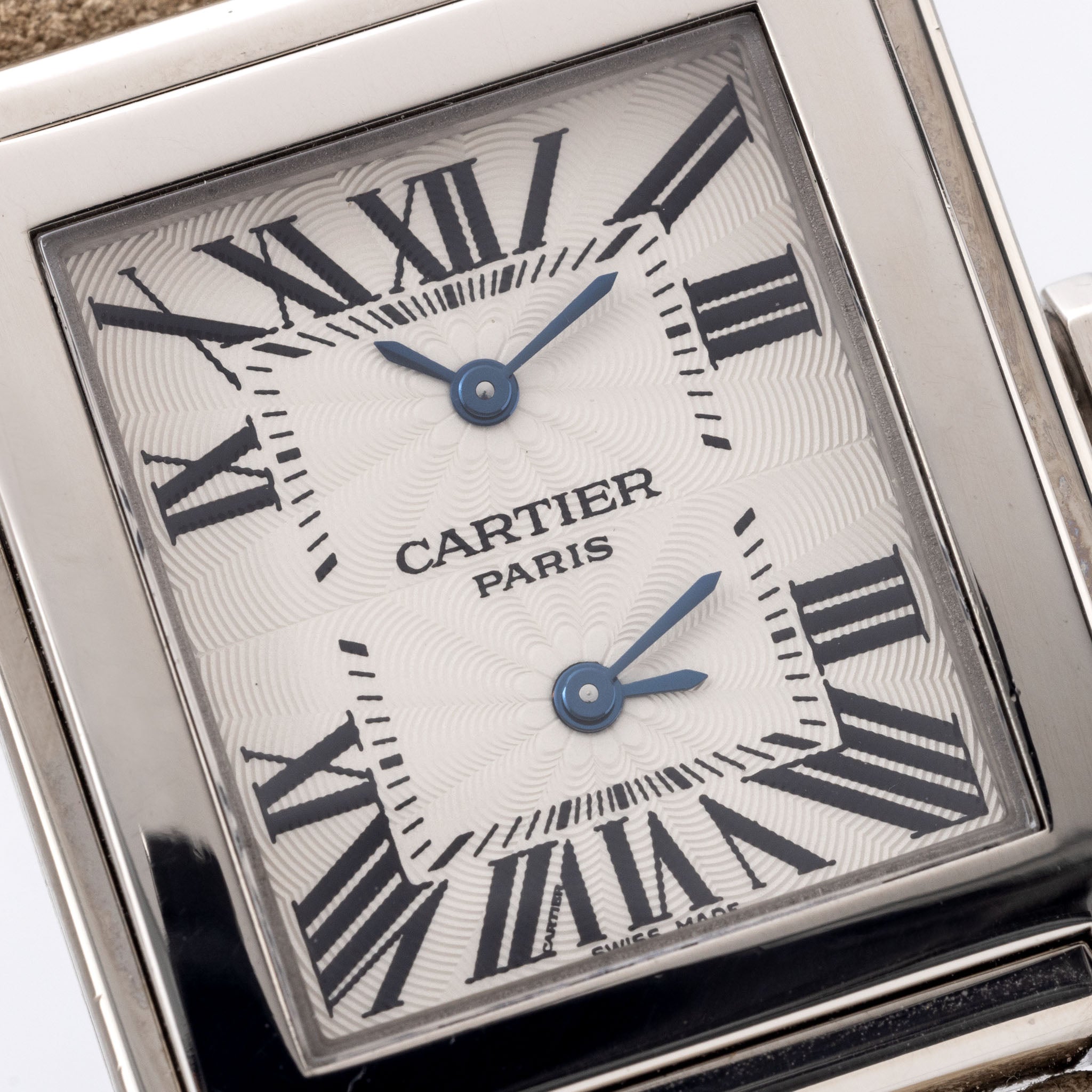 Cartier Tank à Vis dual time CPCP 2552