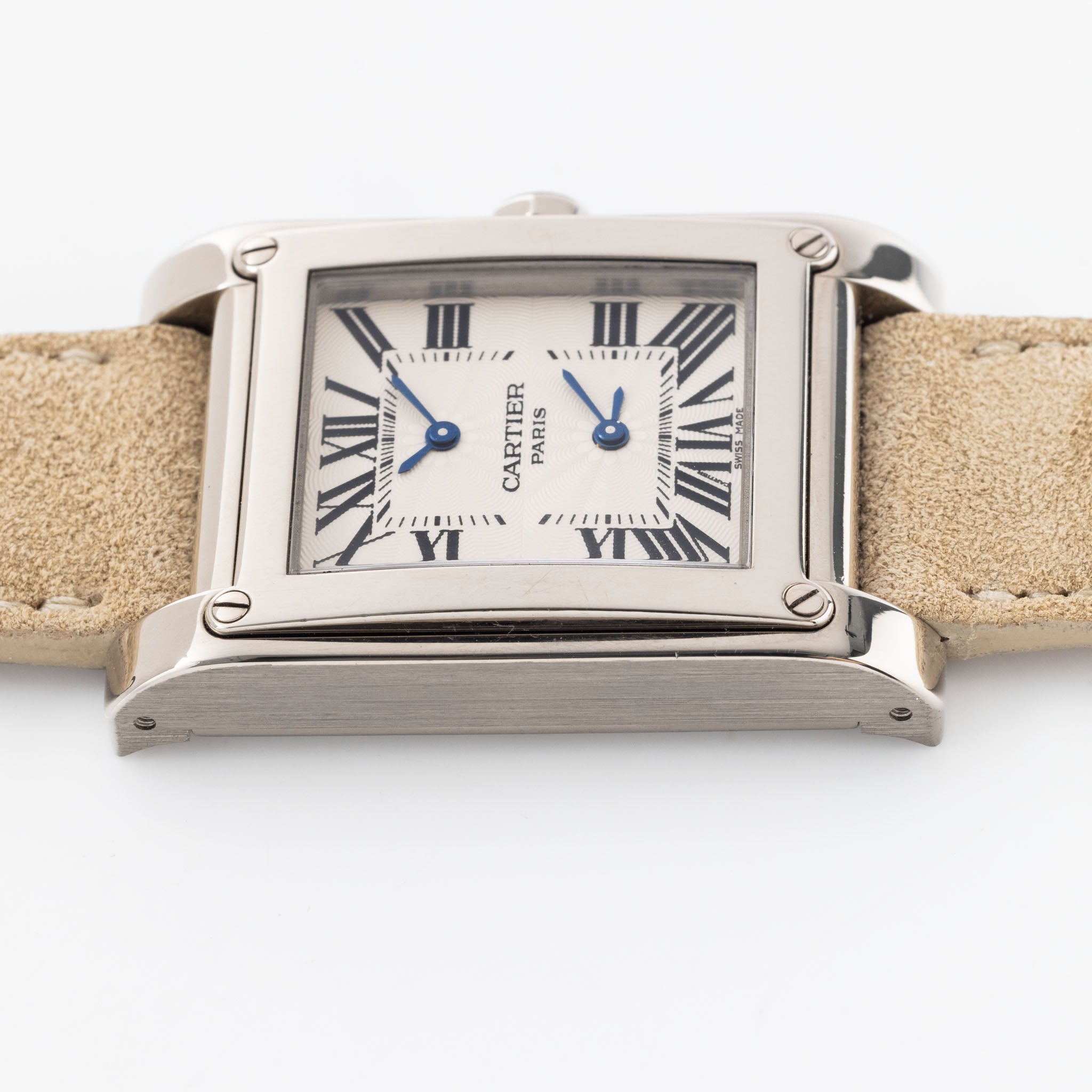 Cartier Tank à Vis dual time CPCP 2552