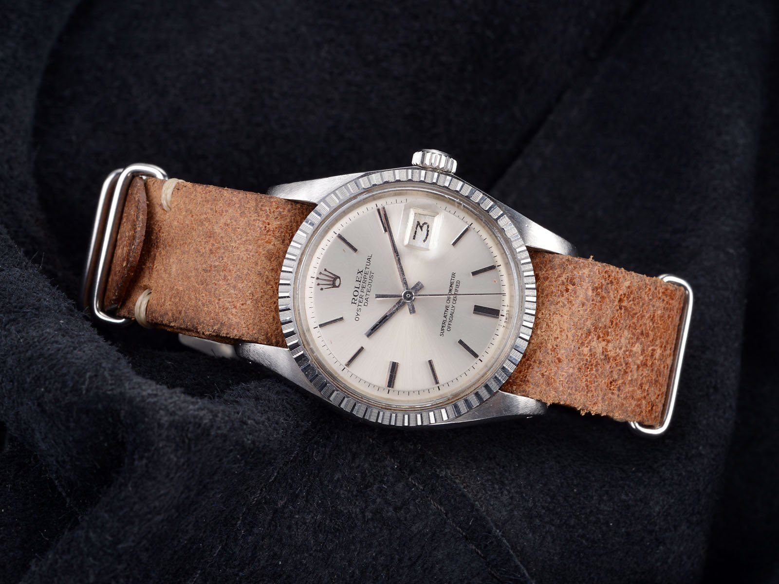 ROLEX 1603 DATEJUST SILVER DIAL 1978