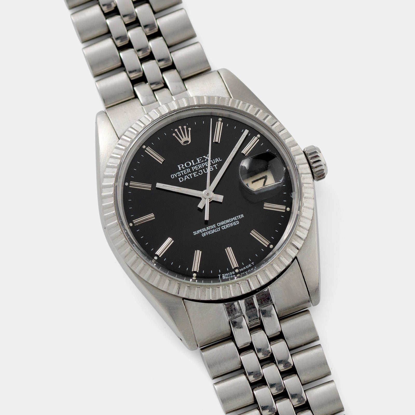 Rolex Datejust Black dial ref 16030
