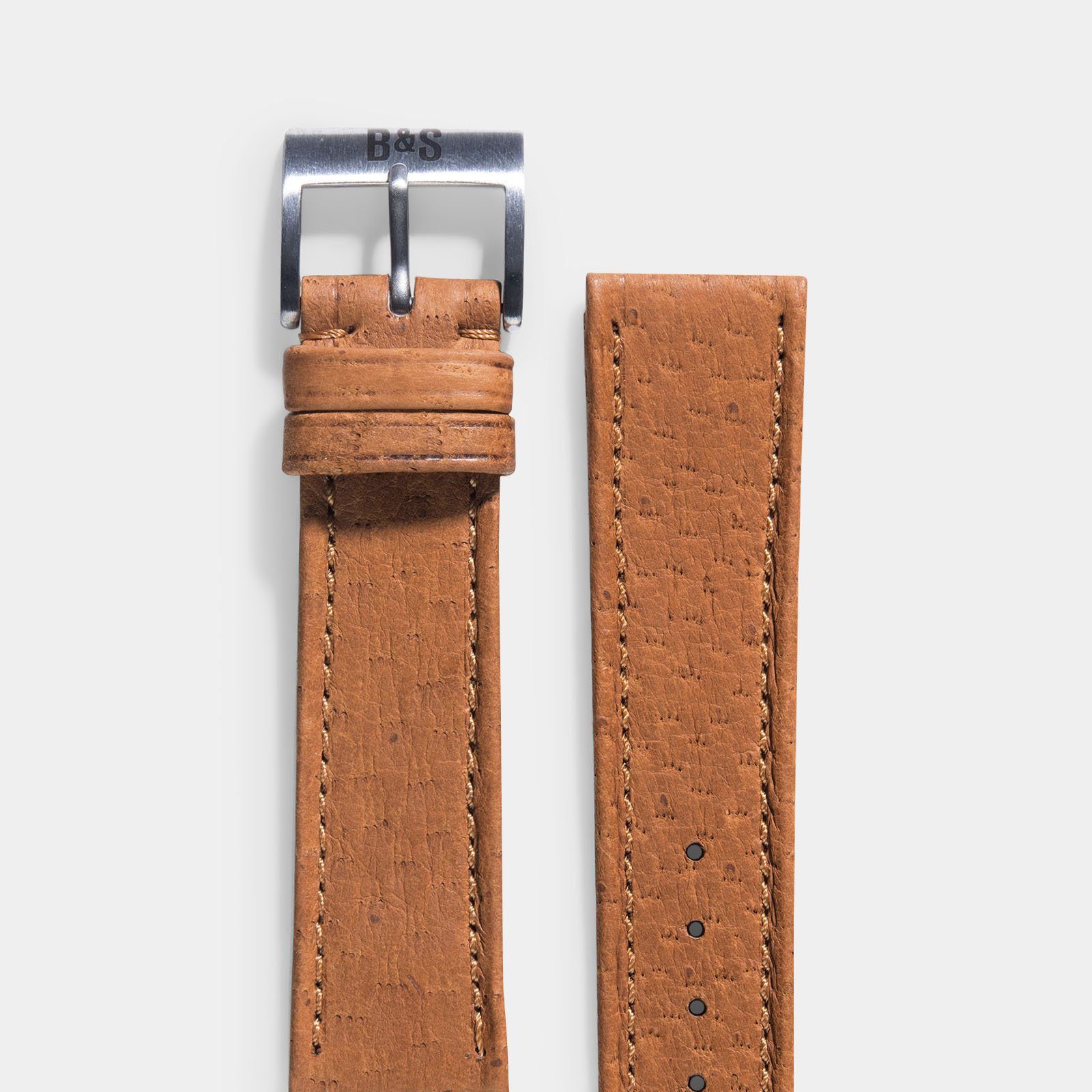 Heritage Almond Peccary Leder Uhrenarmband