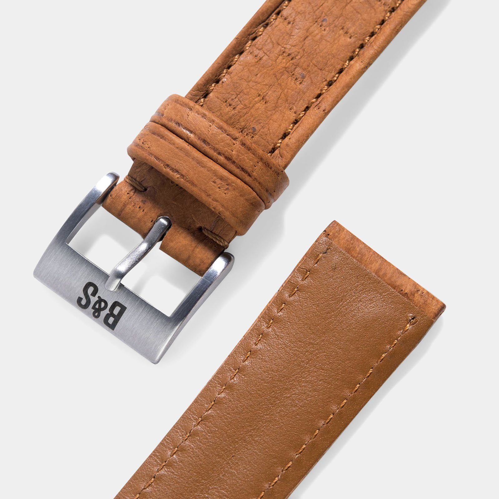 Heritage Almond Peccary Leder Uhrenarmband
