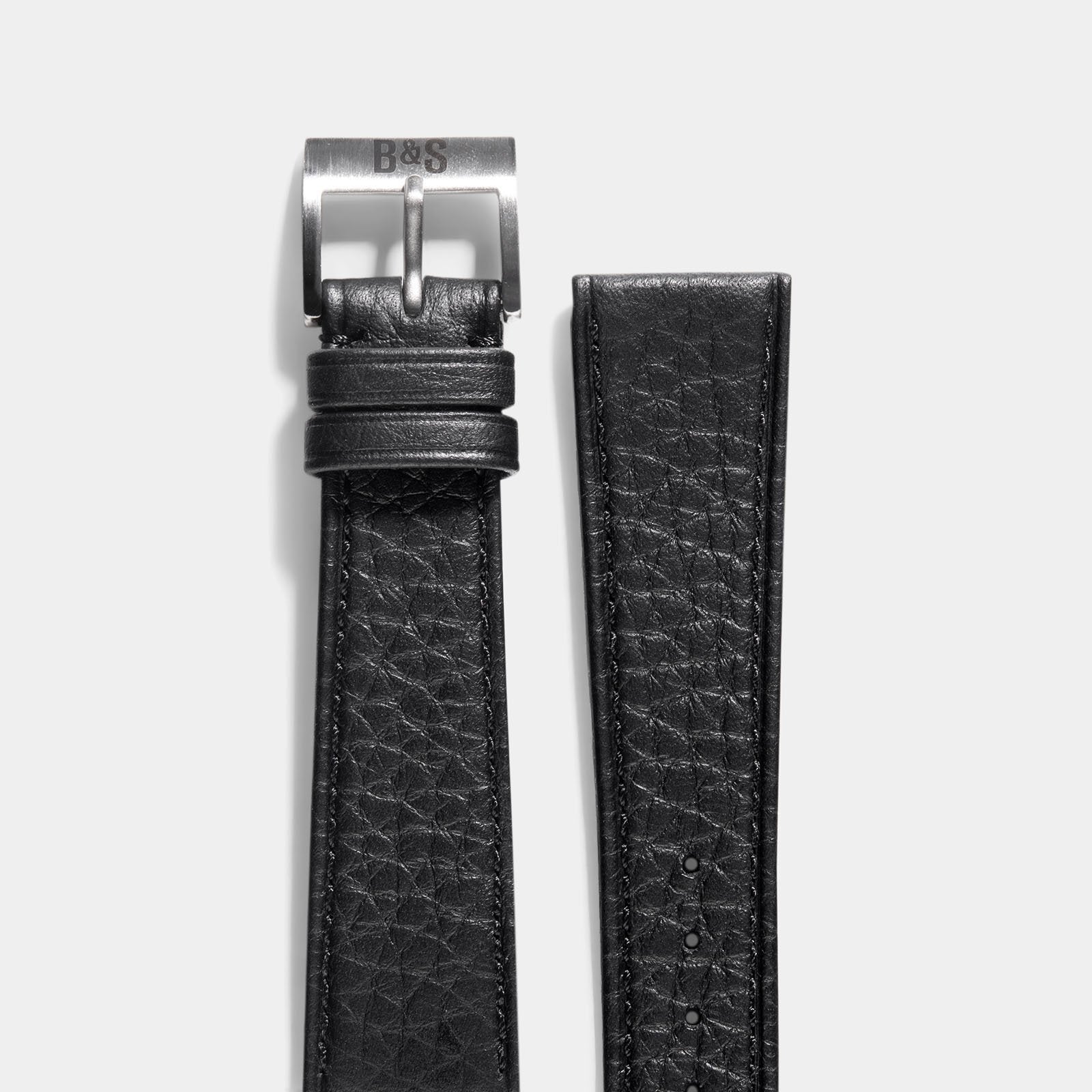 Taurillon Black Speedy Leather Watch Strap