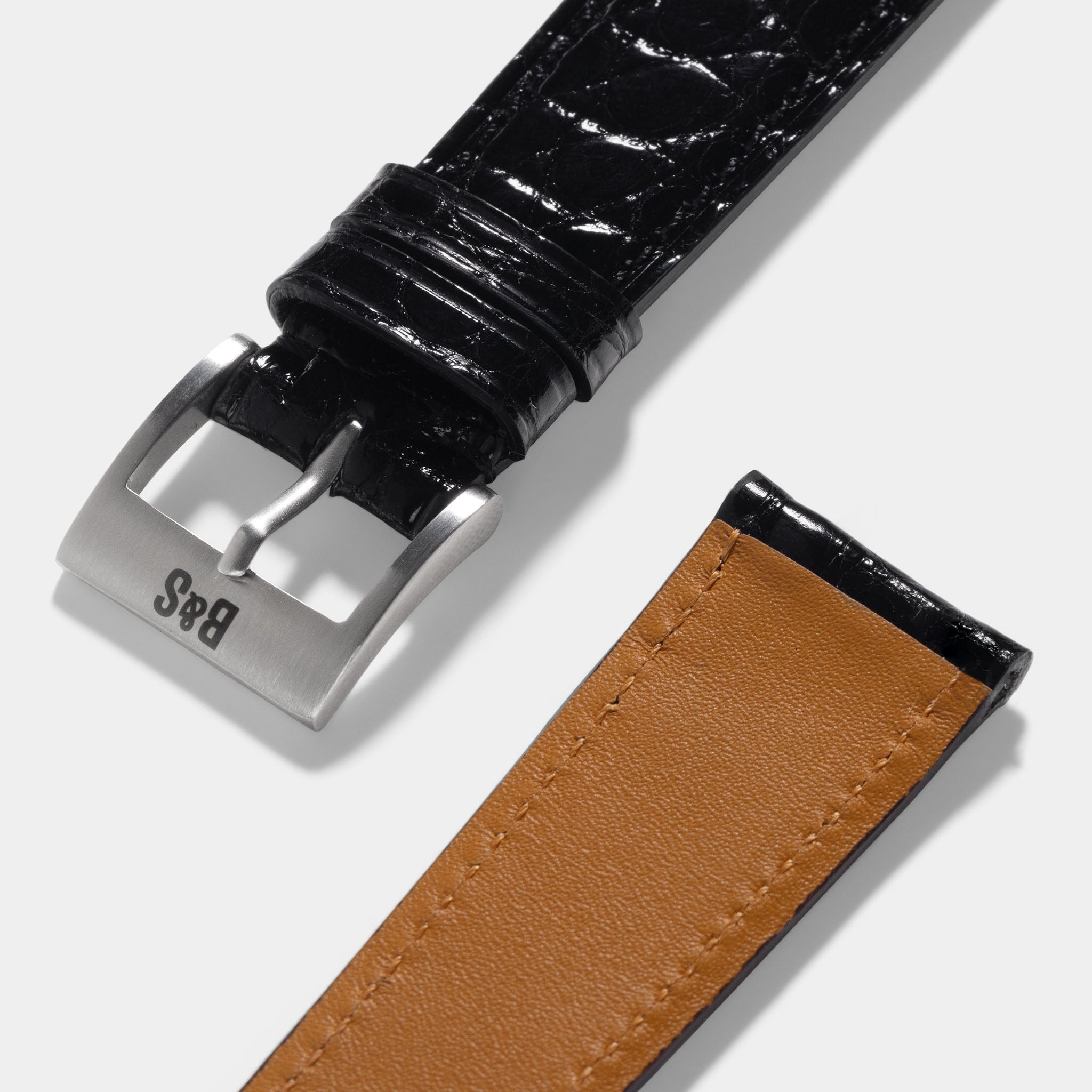 Rolex Day Date Wide Boy mit Schwarzem Alligatorleder Uhrenarmband für Rolex Uhren