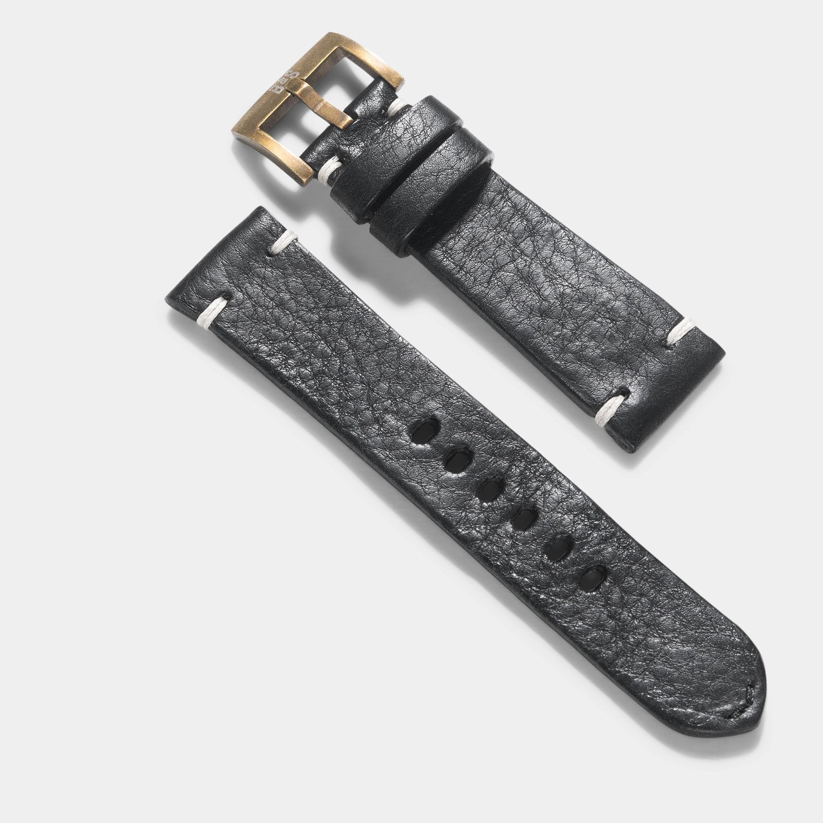BB Bronze Nero Leder Uhrenarmband