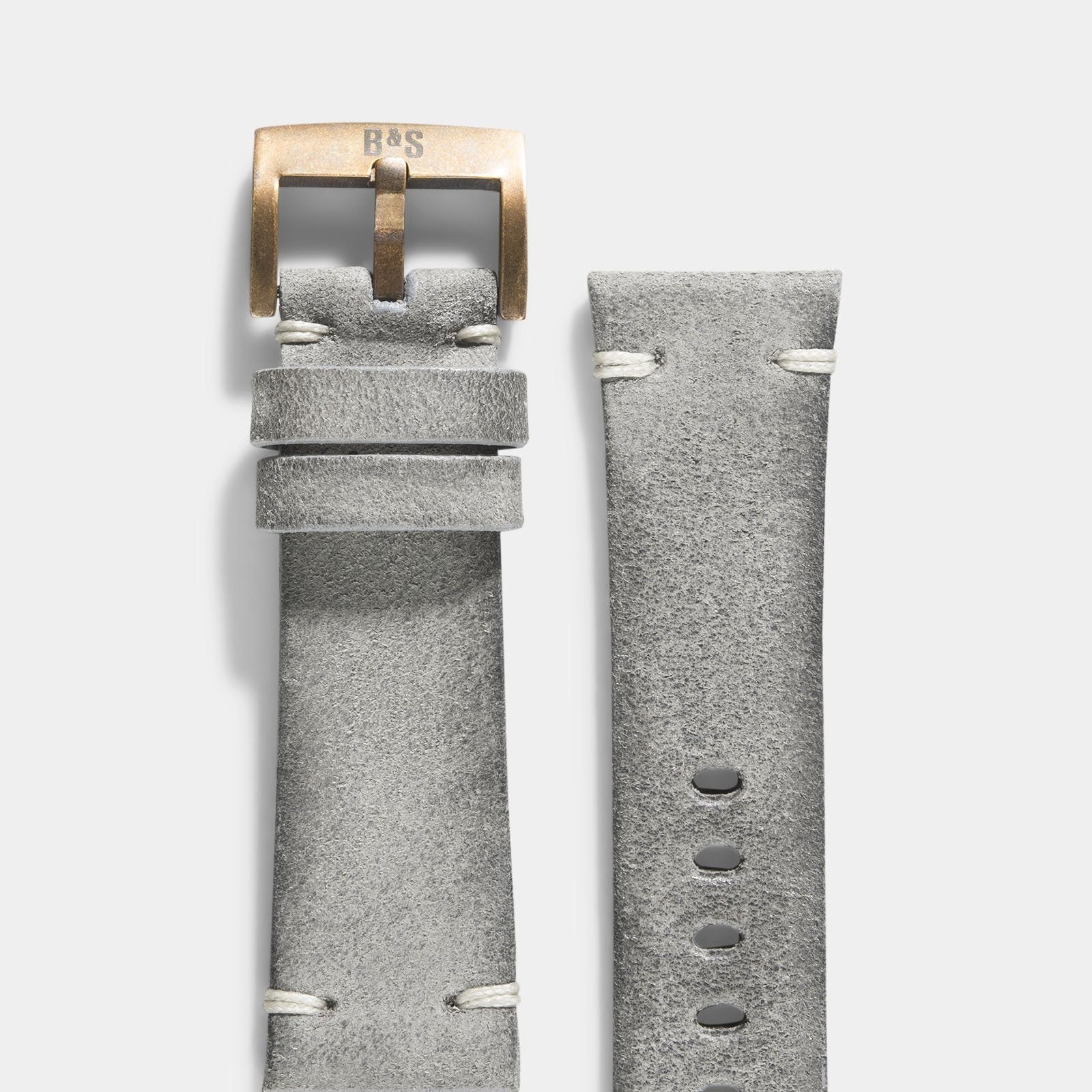 BB Bronze Ash Rugged Leder Uhrenarmband