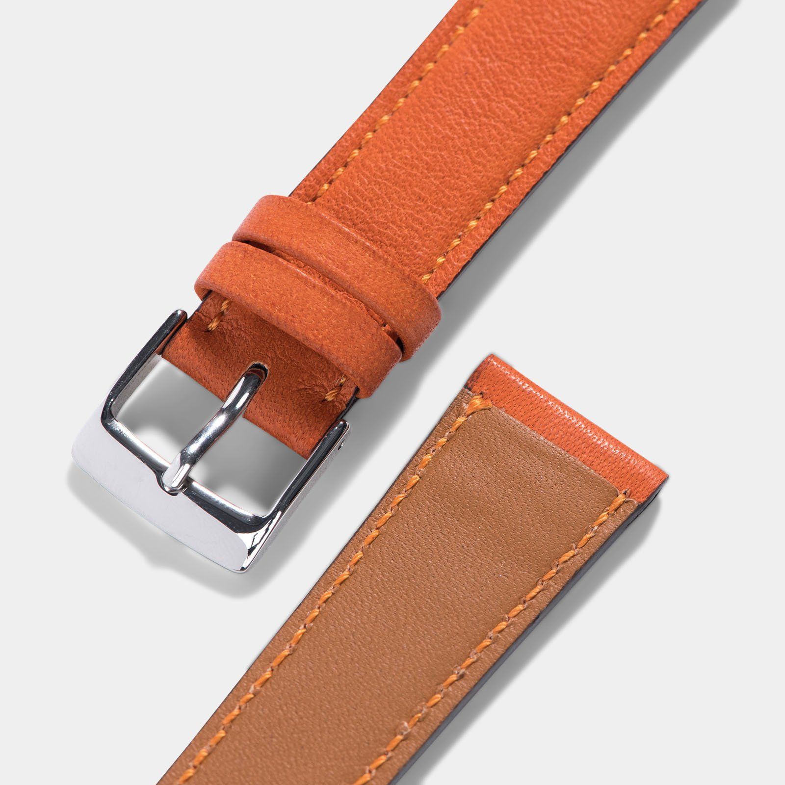 City Pumpkin Leder Uhrenarmband