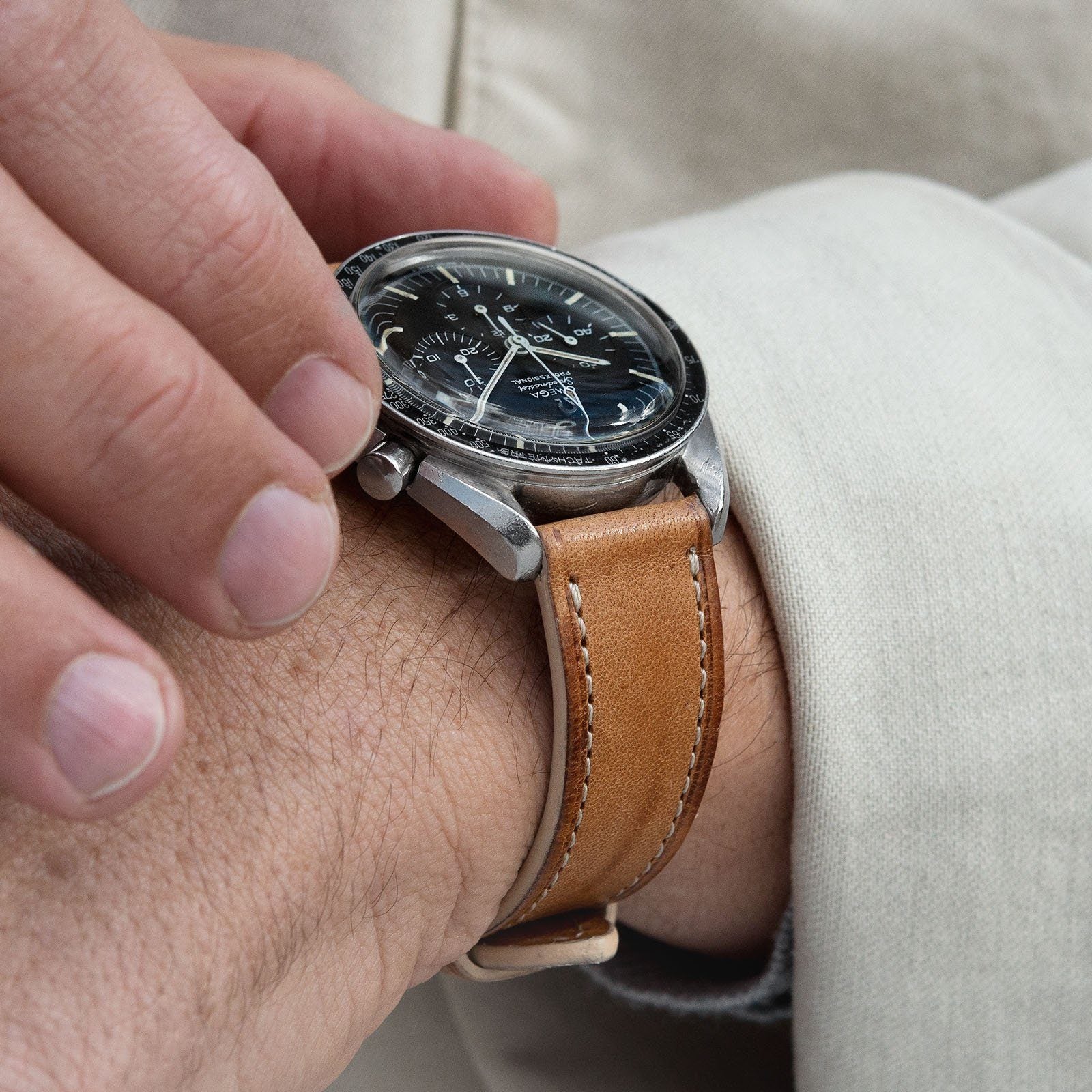 Retro Cosaro Leder Uhrenarmband