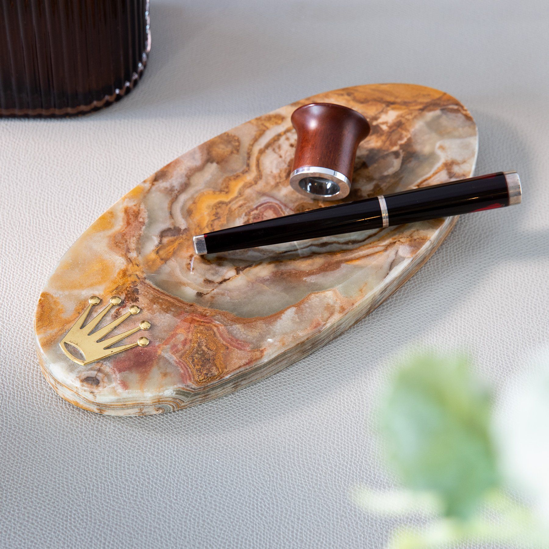 Custom Rolex Earth Toned Marble Tray