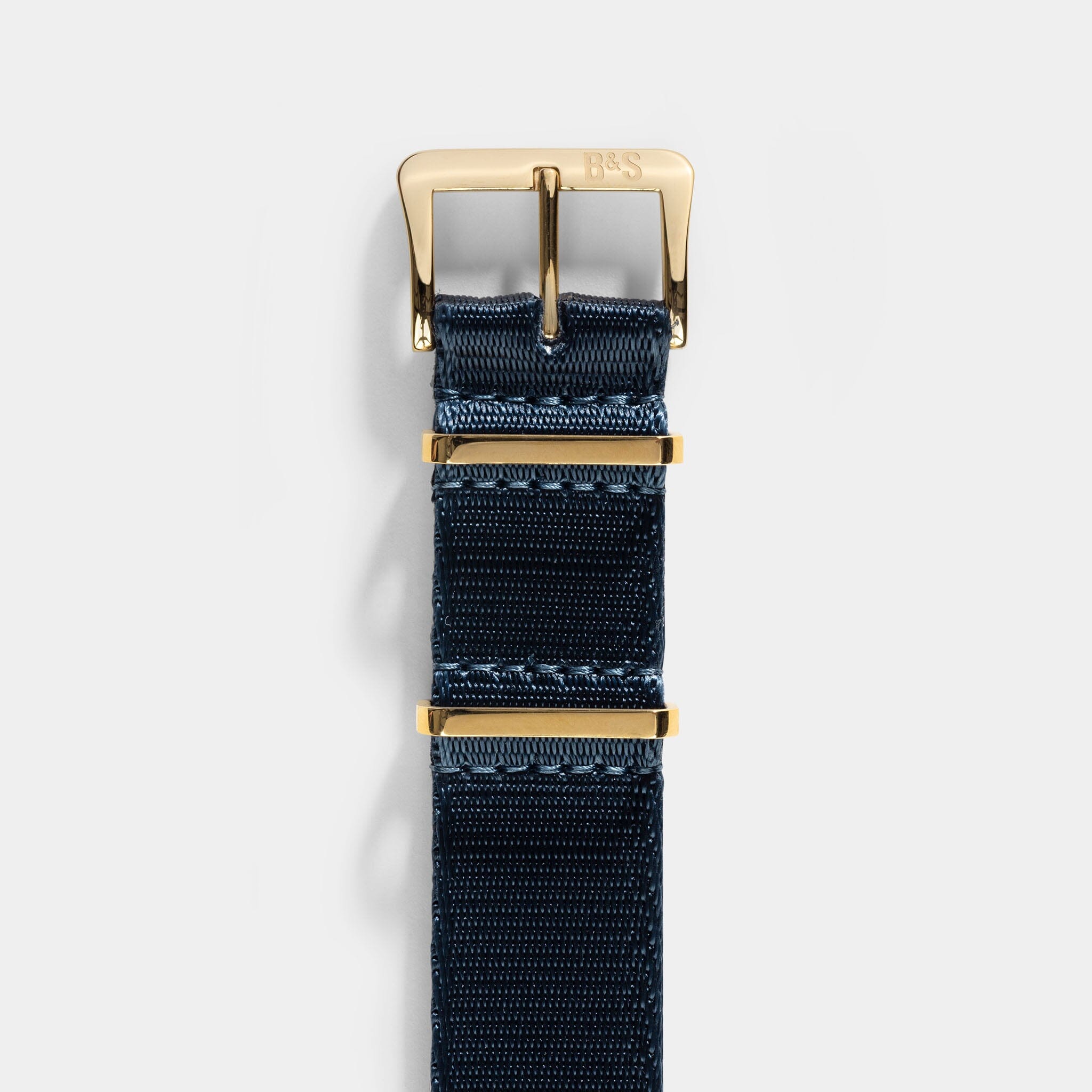 Deluxe Nylon Nato Uhrenarmband Navy - Gold