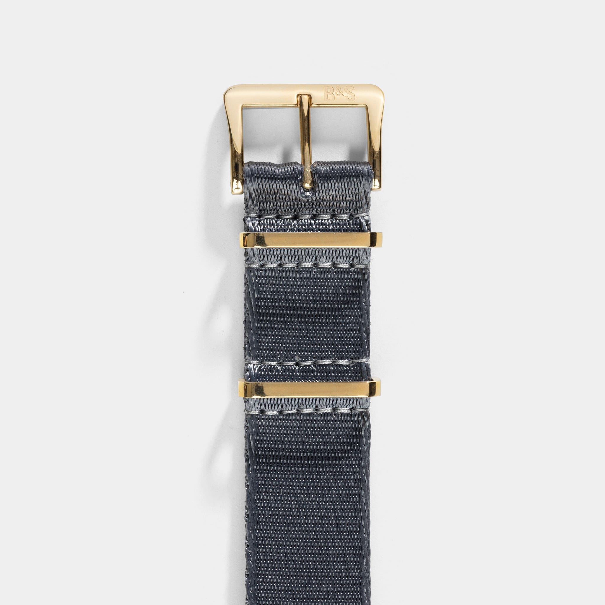 Deluxe Nylon Nato Uhrenarmband Slate - Gold