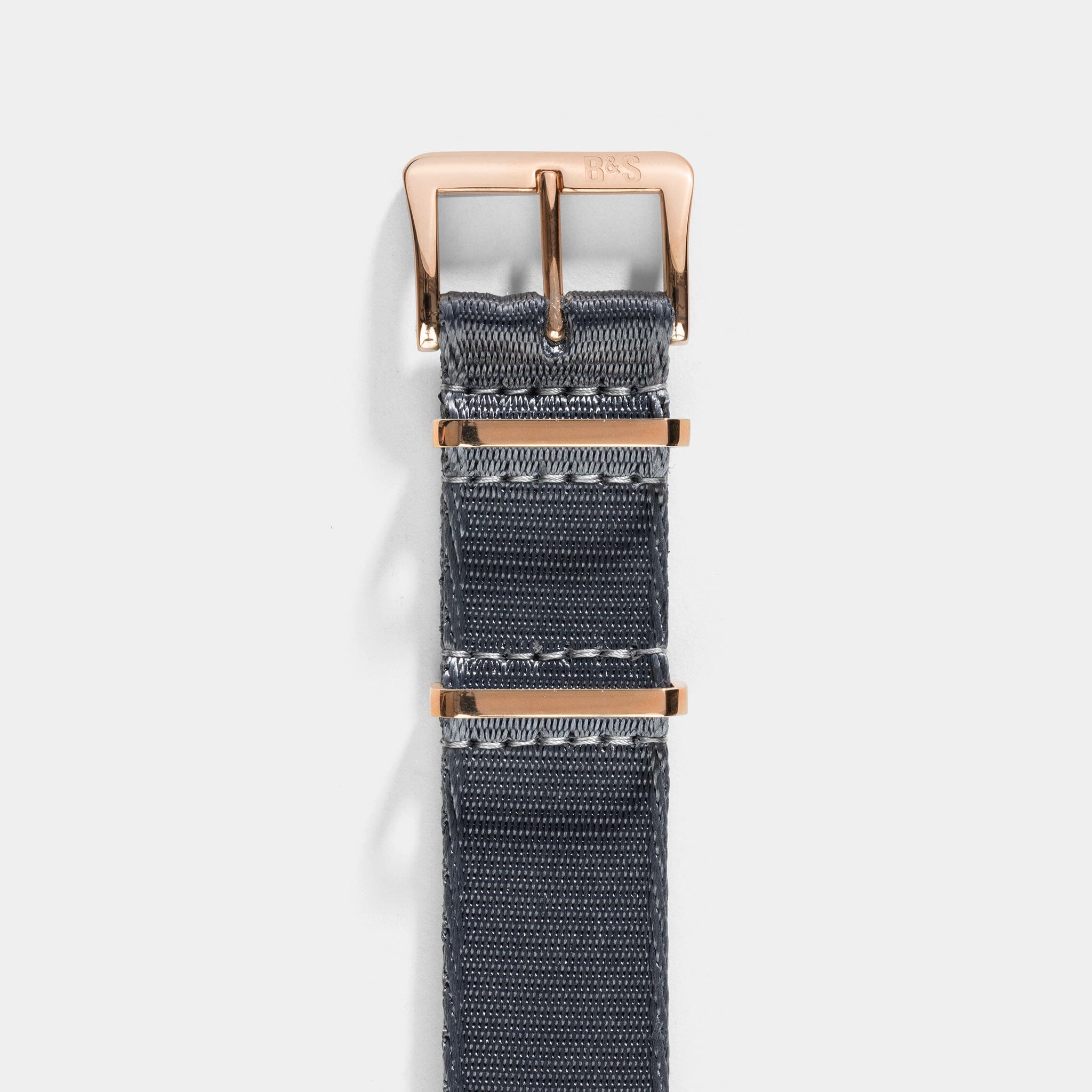 Deluxe Nylon Nato Uhrenarmband Slate - Roségold