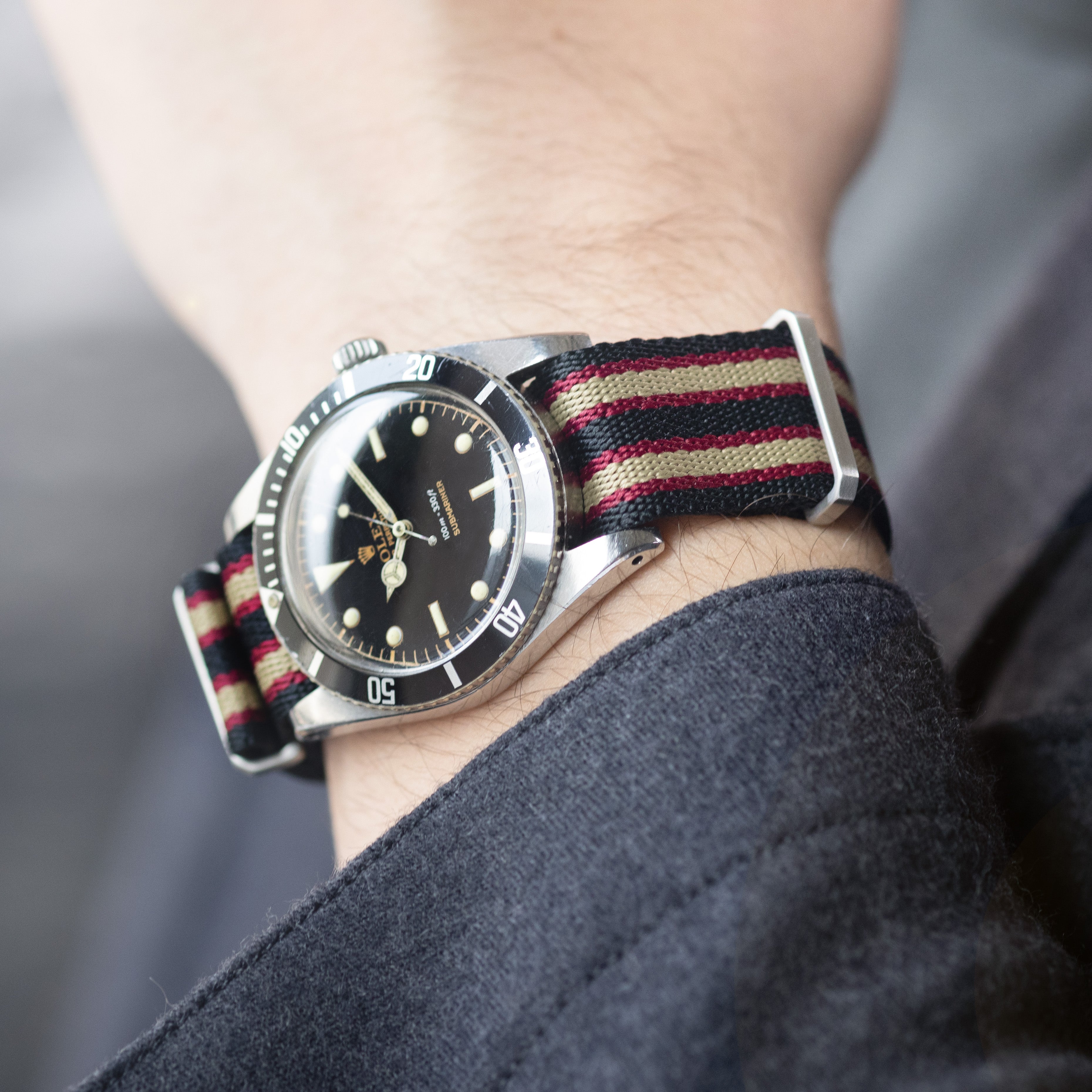 Deluxe Nylon Nato Uhrenarmband Vintage 007