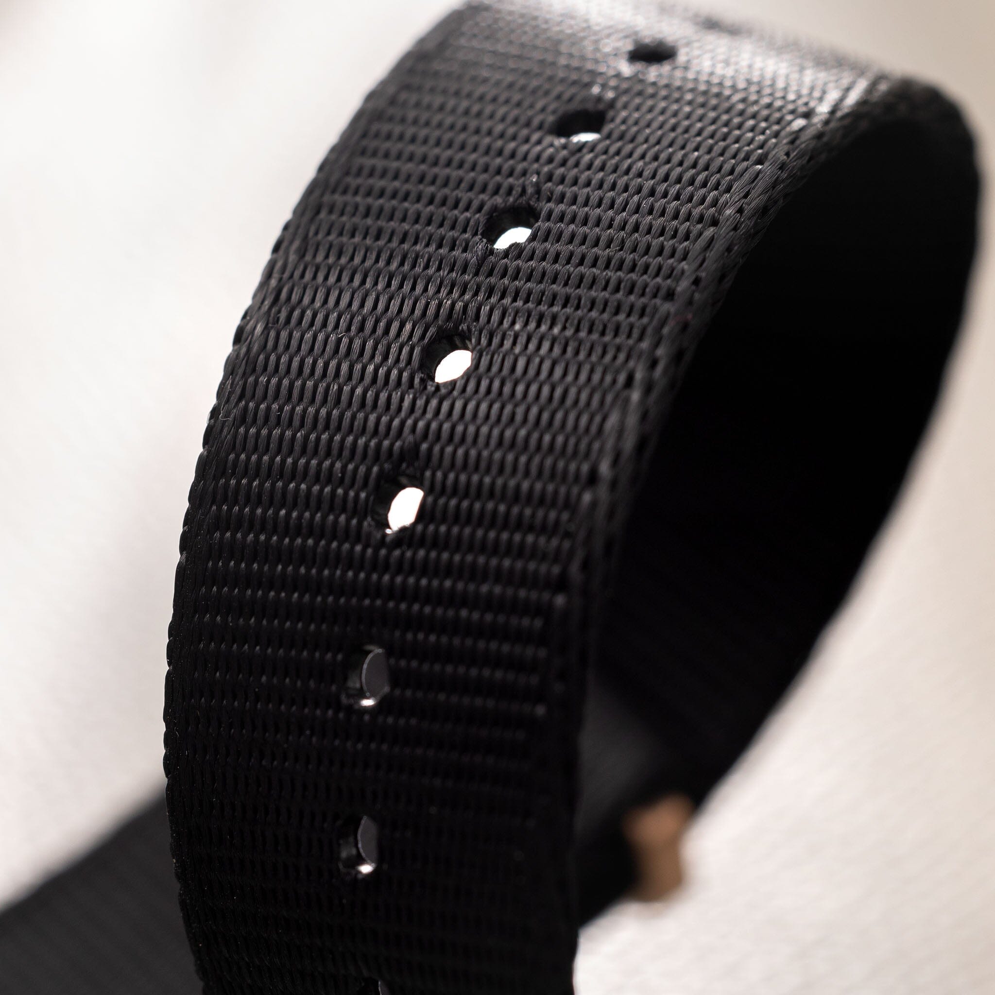 Deluxe Nylon Nato Uhrenarmband Shadow - Gold Mattiert