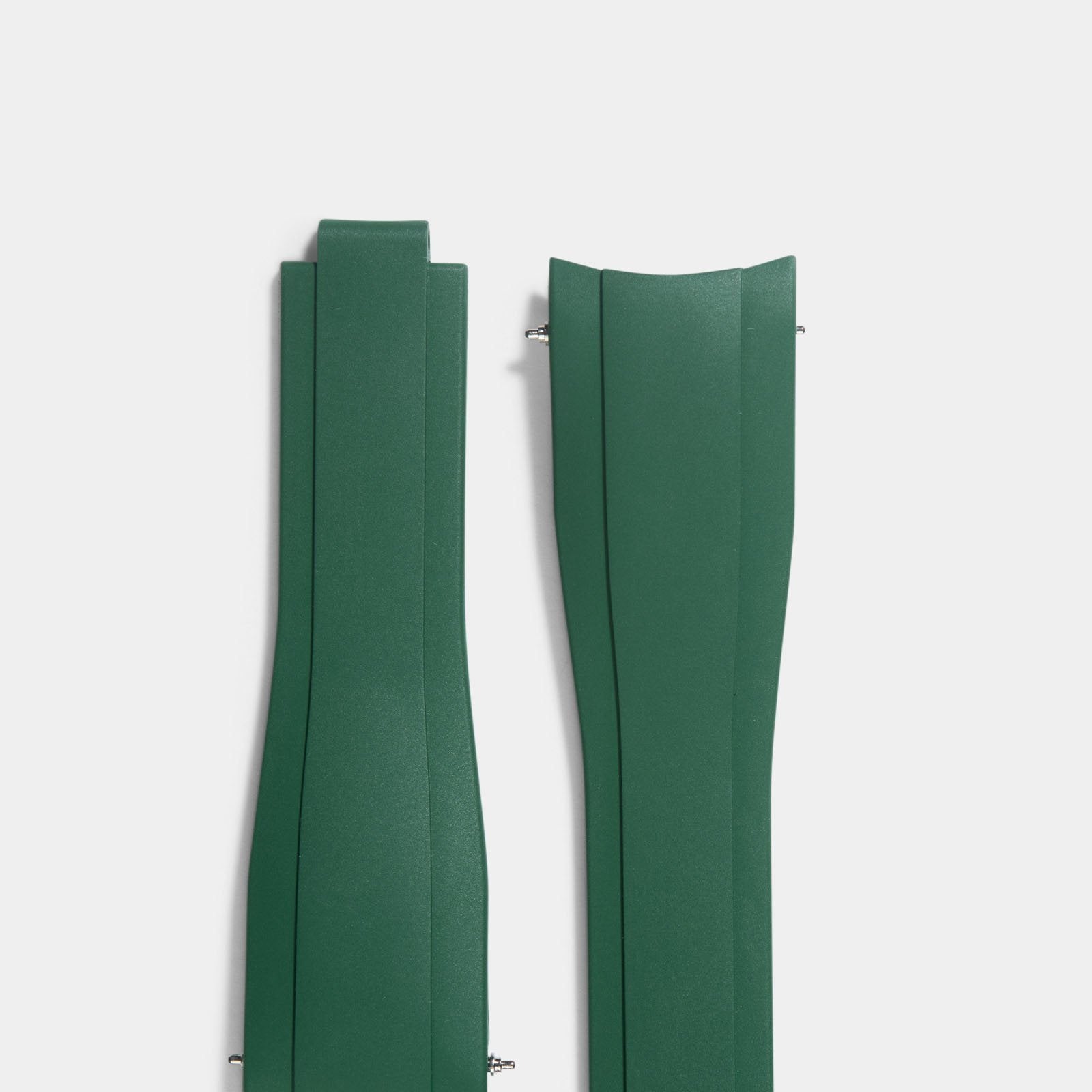 Everest Bands Kautschuk Uhrenarmband Grün - Für Rolex Faltschließe