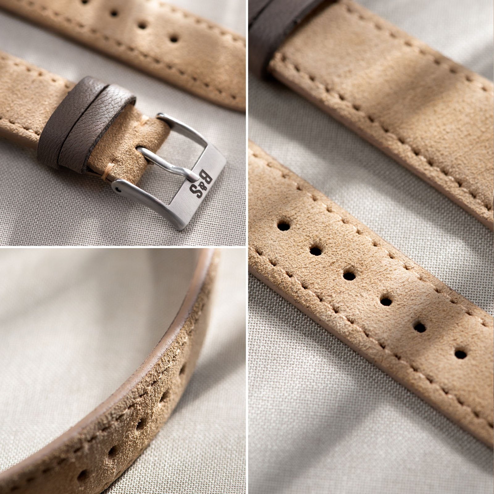 Refined Wheat Wildleder Uhrenarmband