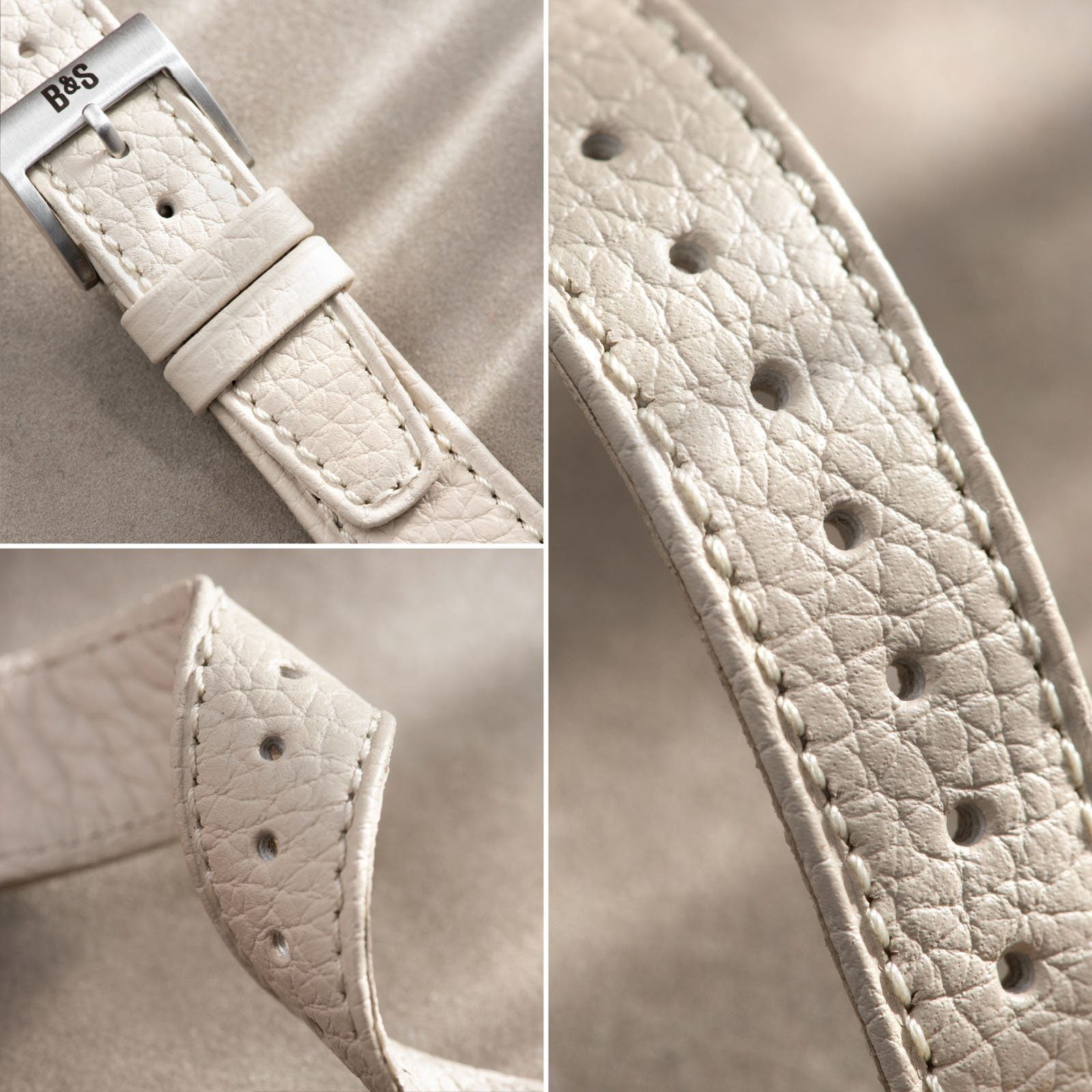 Speedy Creme Taurillon Leder Uhrenarmband