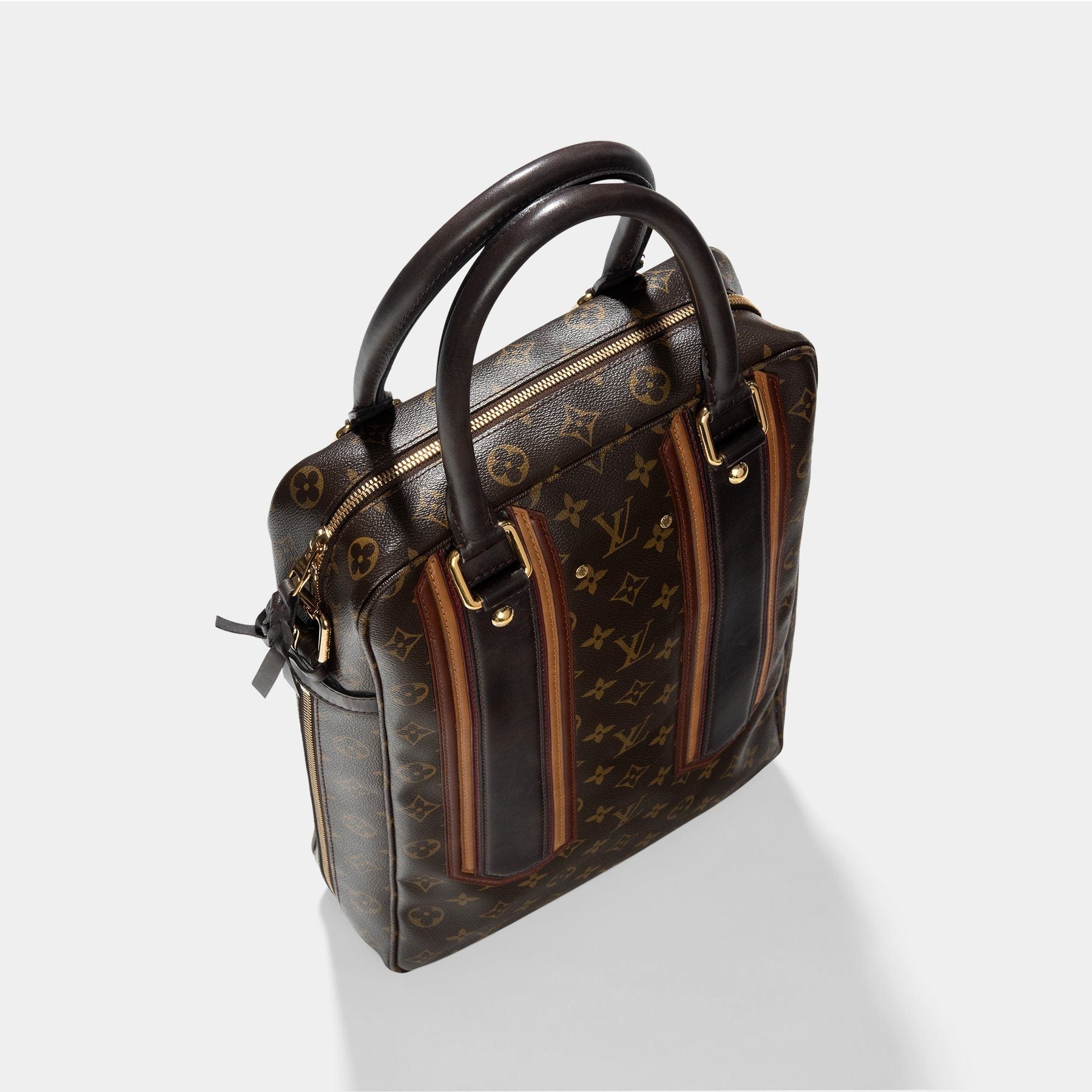 Louis Vuitton Monogram Bequia Porte Document Vertical Tasche