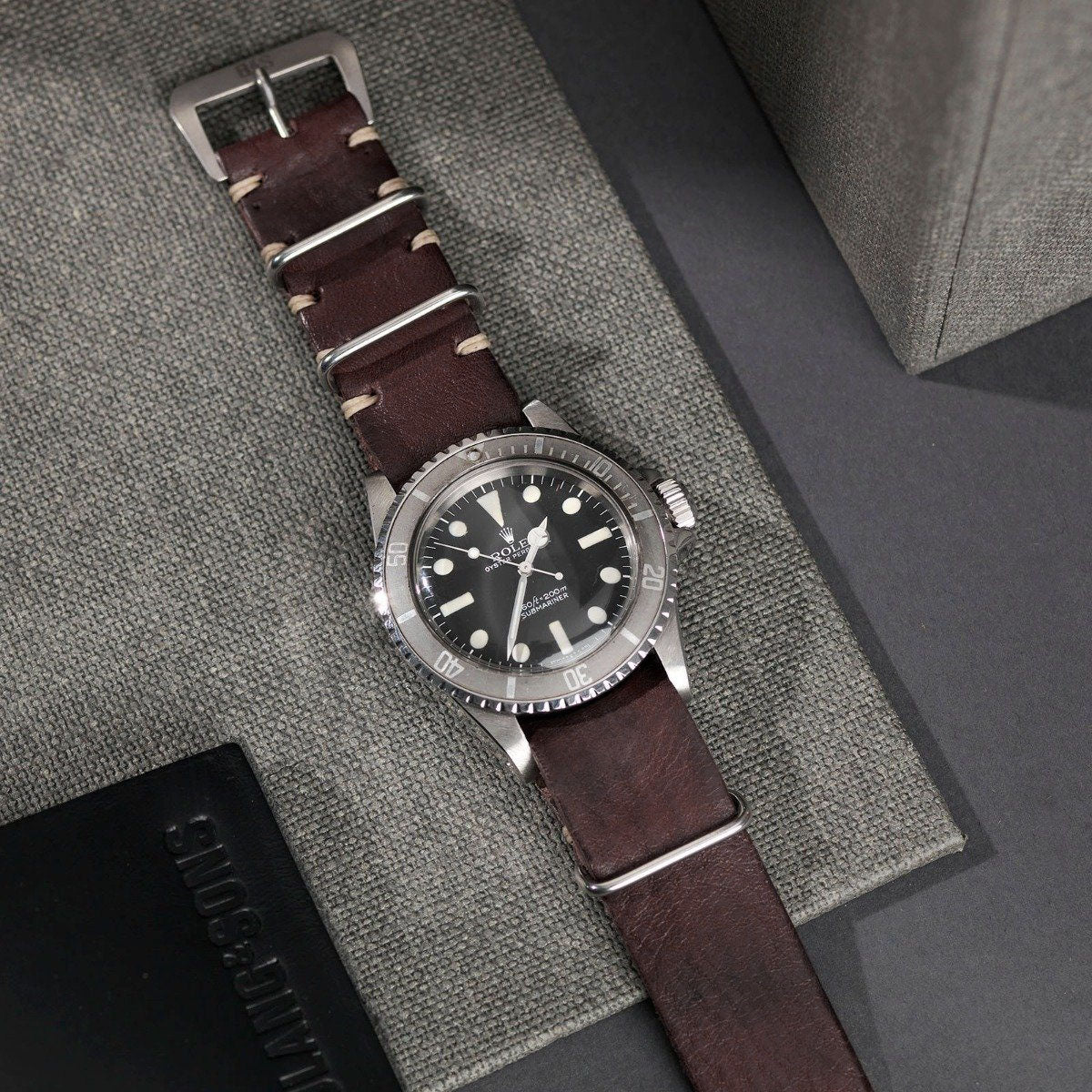 Nato Lumberjack Leder Uhrenarmband